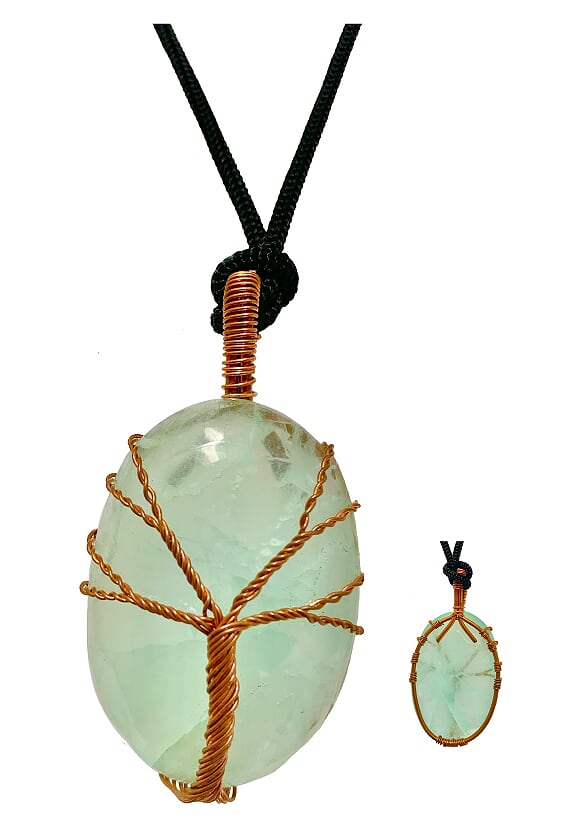 Wisdom Tree Amazonite Crystal Pendant