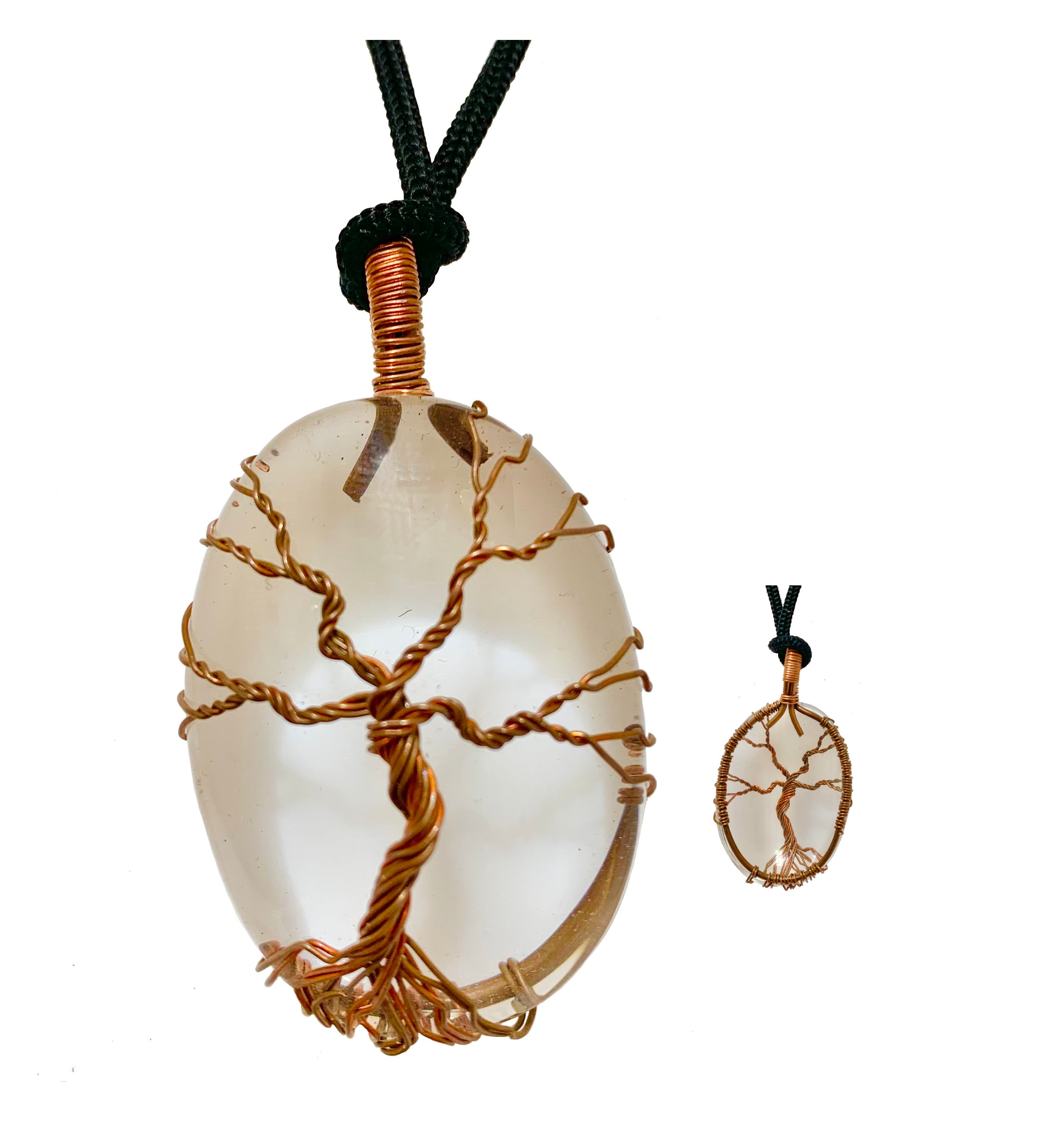 Wisdom Tree Clear Quartz Crystal Pendant