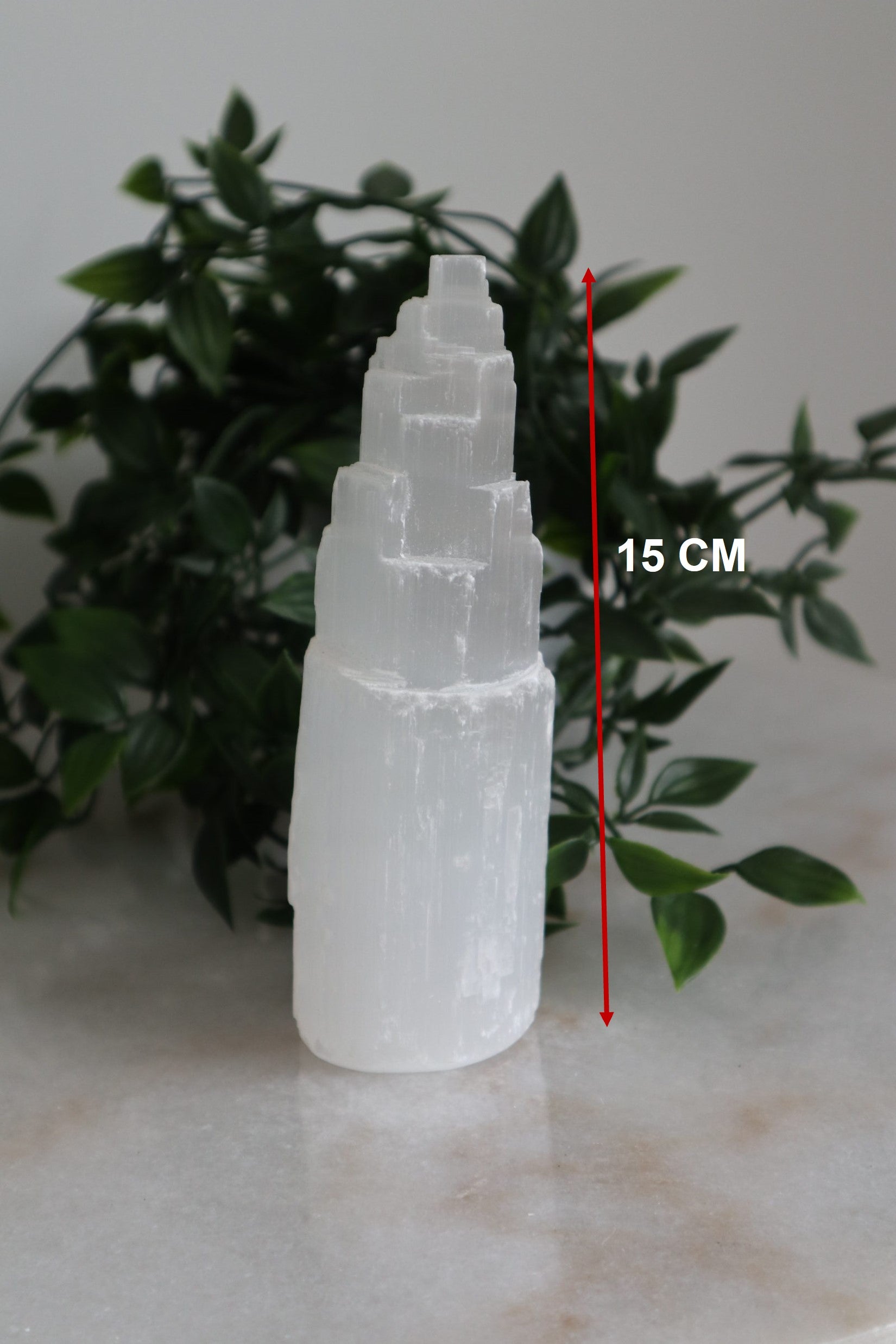 Large Selenite Skyscraper Tower 3 Pieces