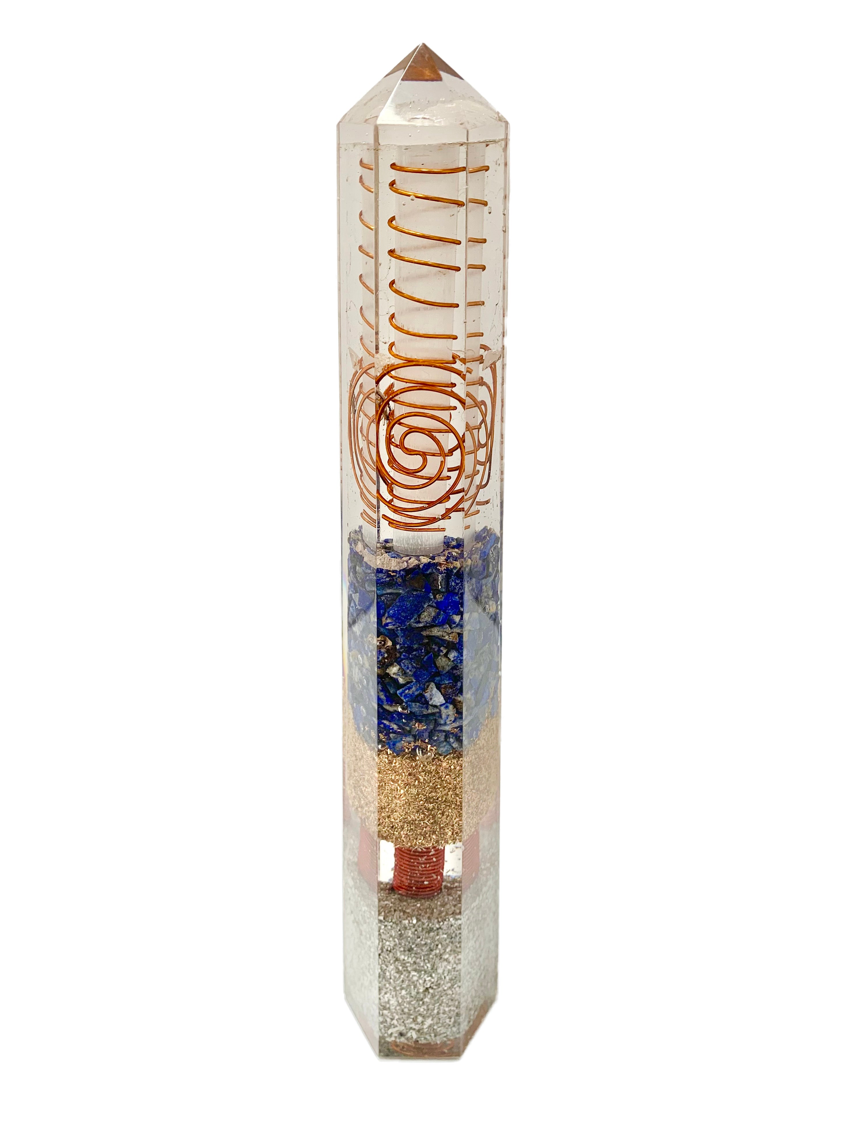 Lapis Lazuli Orgonite Obelisk Generator