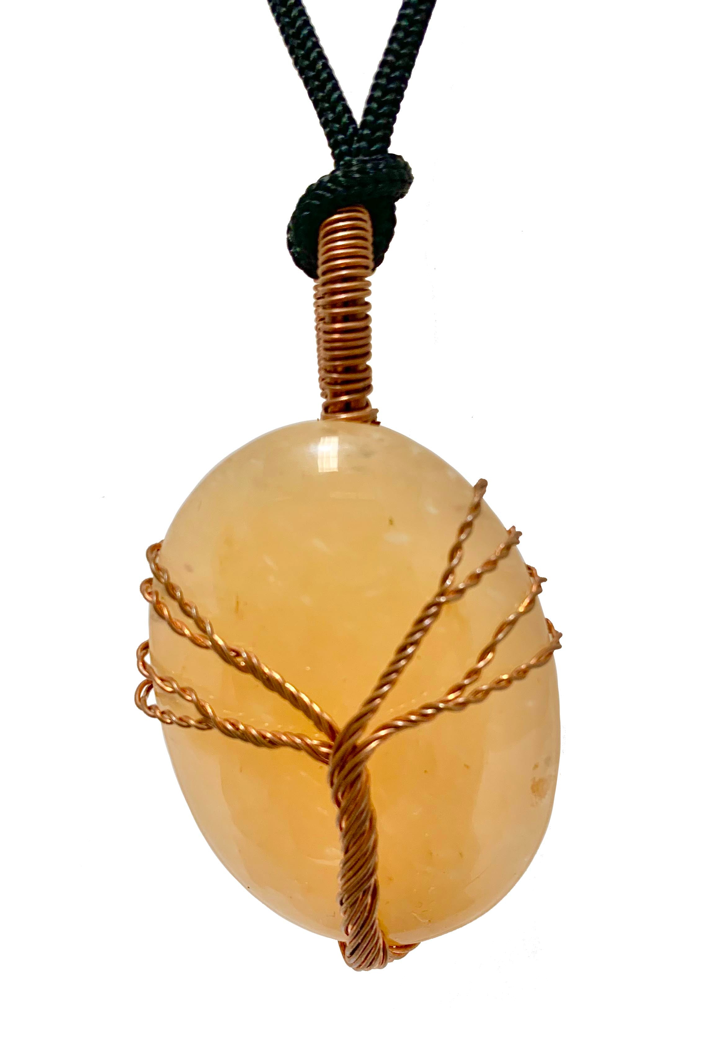 Wisdom Tree Yellow Aventurine Crystal Pendant