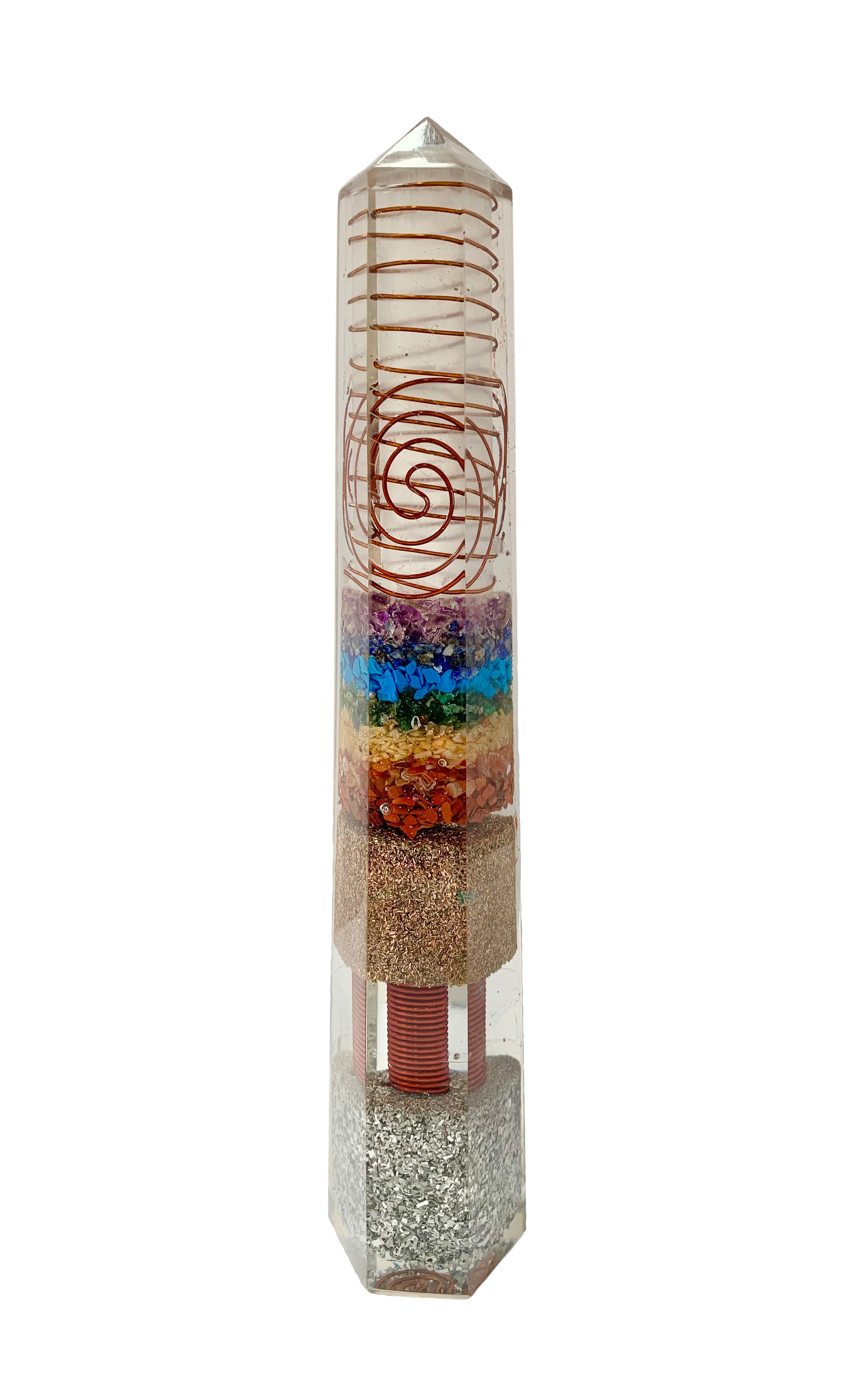7 Chakras Orgonite Obelisk Generator