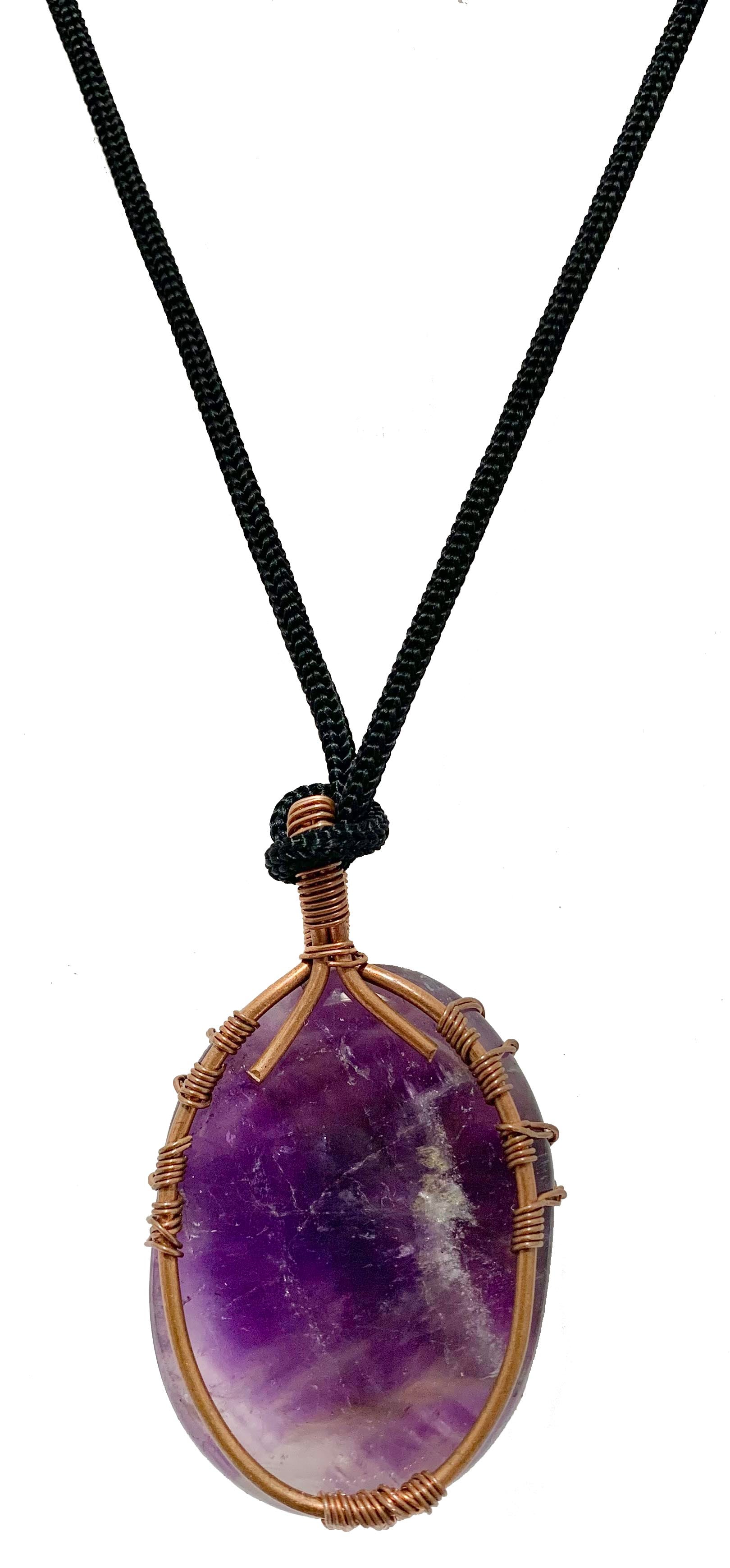 Wisdom Tree Amethyst Crystal Pendant