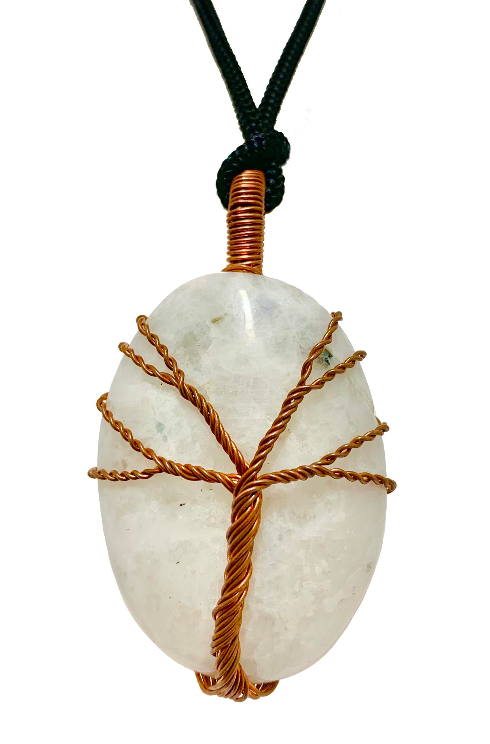 Wisdom Tree Moonstone Crystal Pendant