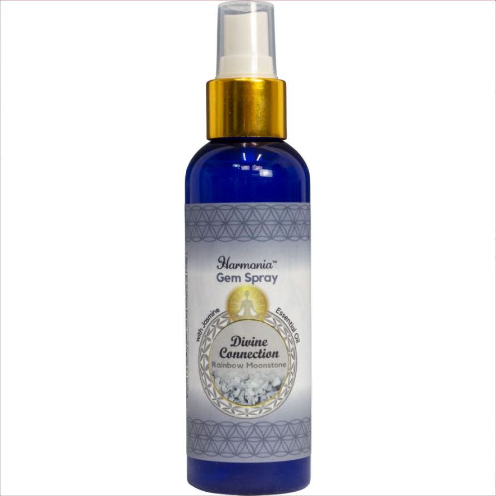 Harmonia Gem Spray Divine Connection Rainbow Moonstone Jasmine Essential Oil