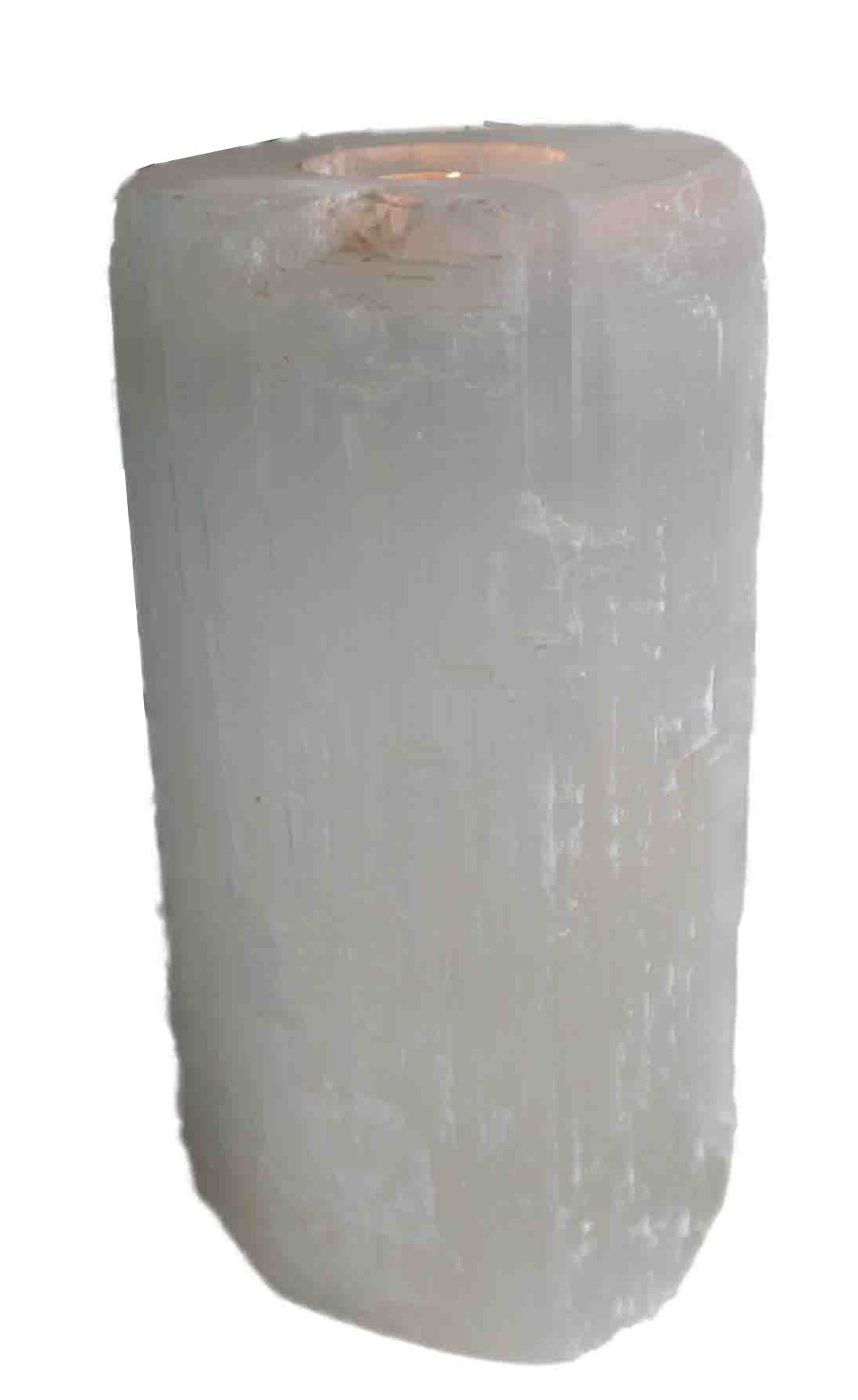 Selenite Candle Holder 20cm