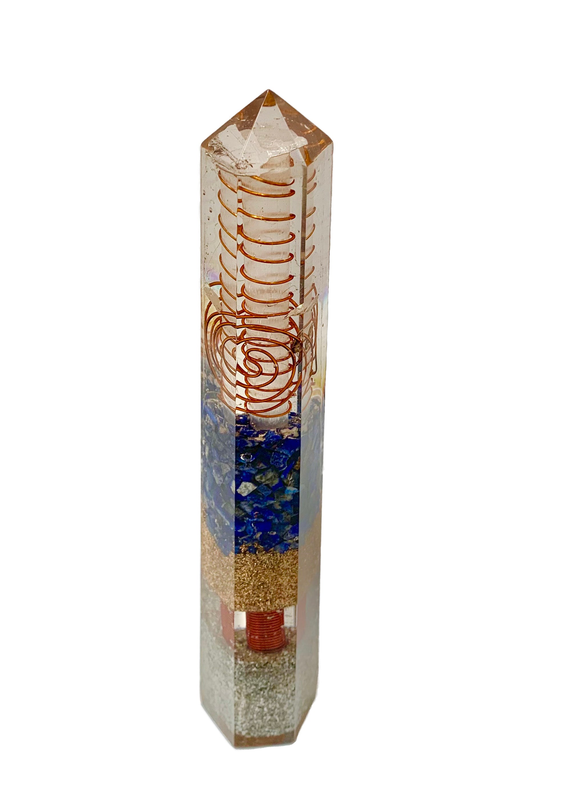 Lapis Lazuli Orgonite Obelisk Generator