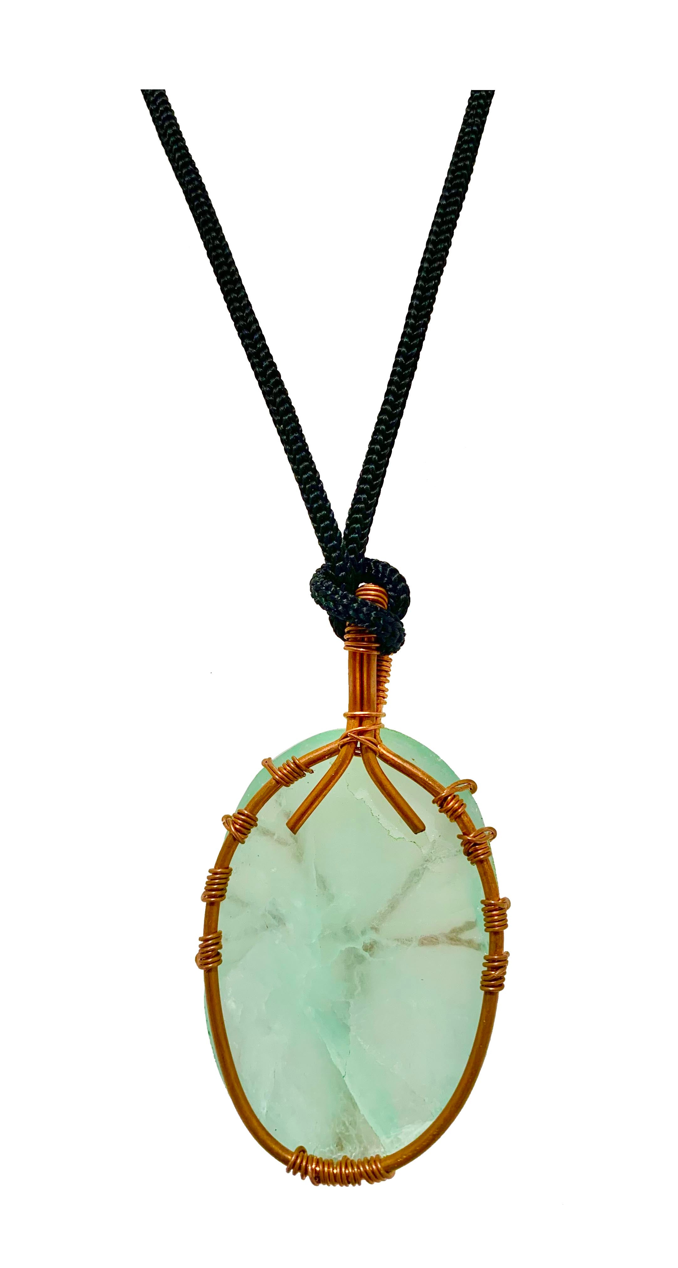 Wisdom Tree Amazonite Crystal Pendant