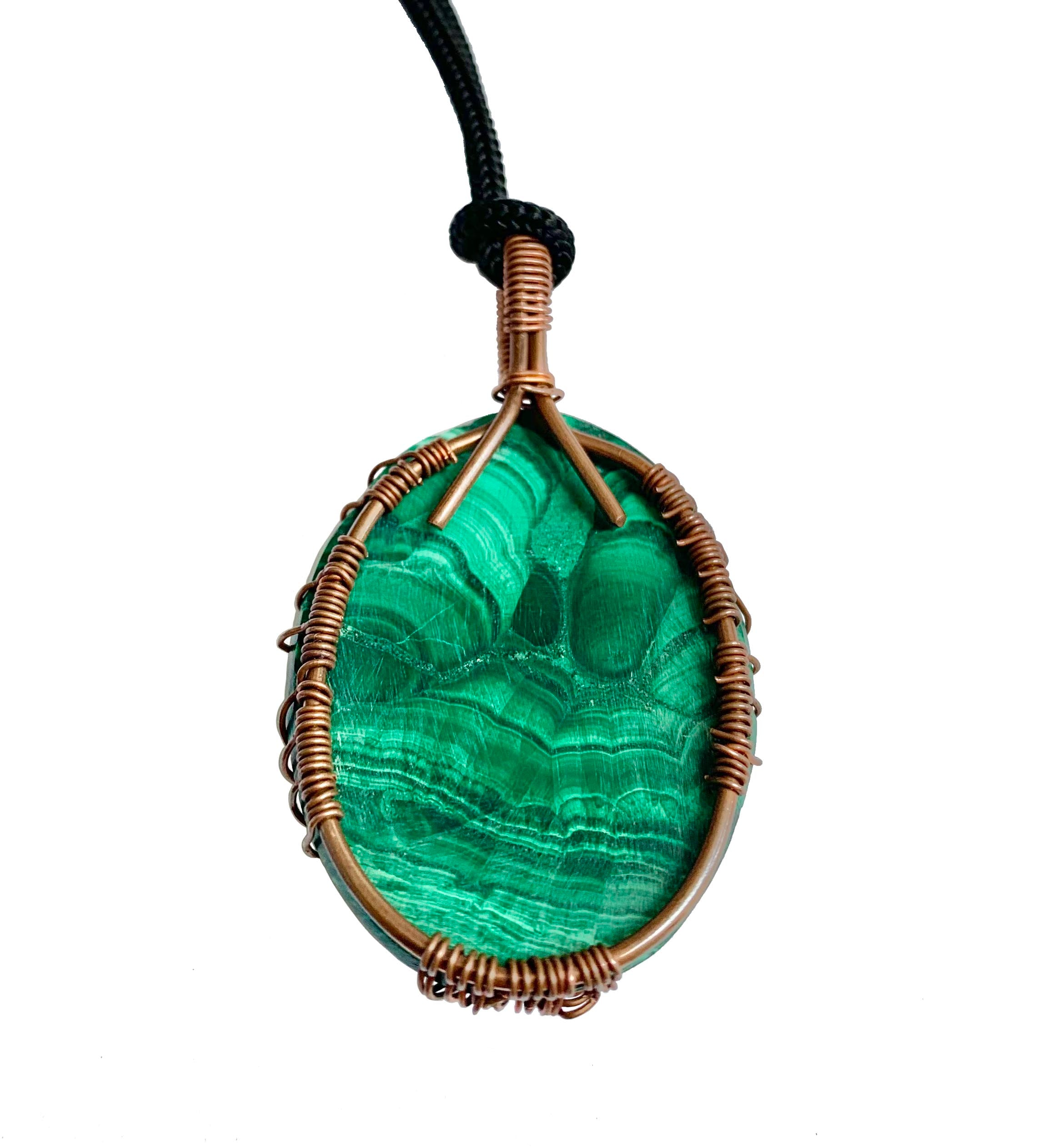 Wisdom Tree Malachite Crystal Pendant