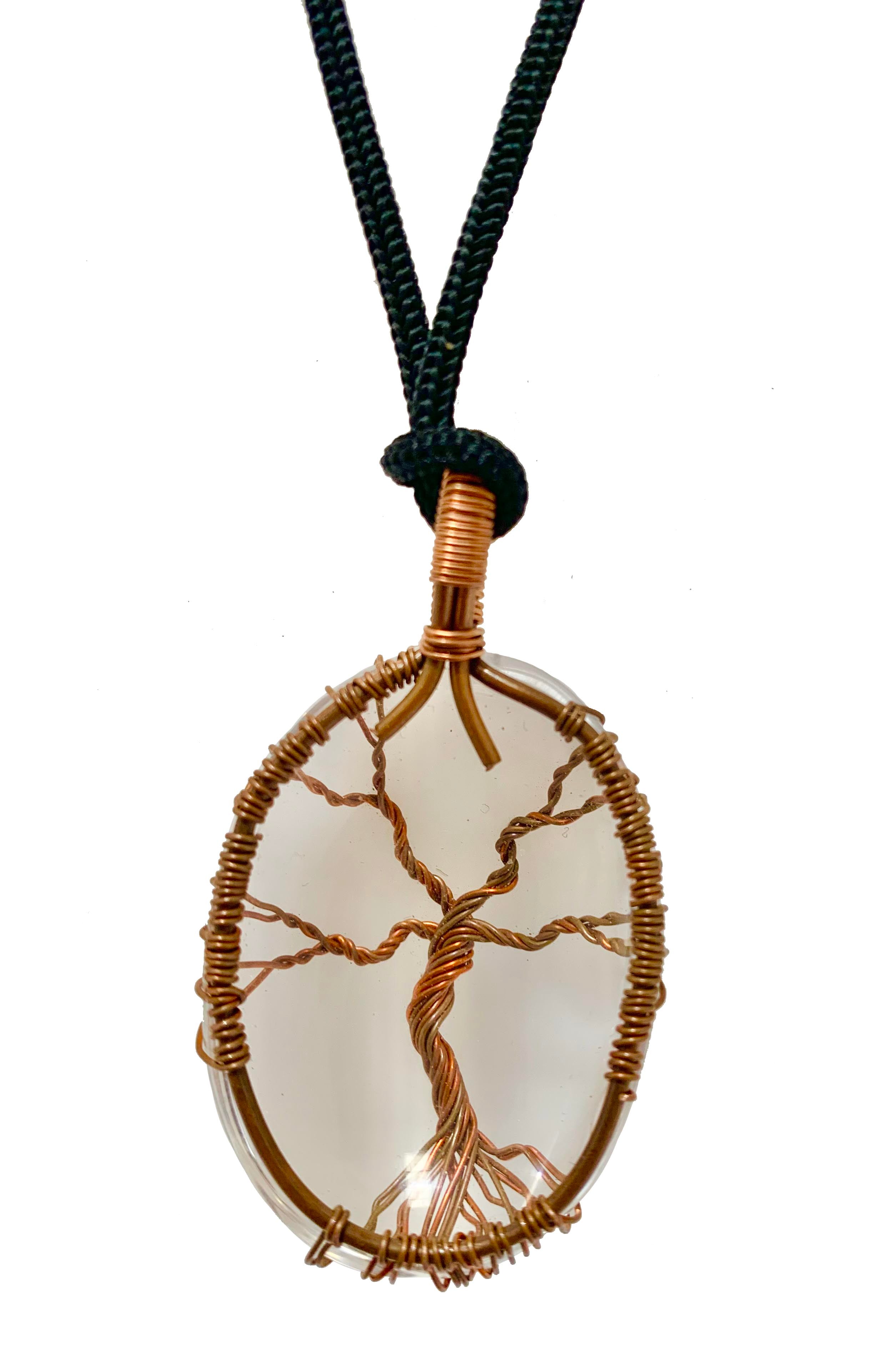 Wisdom Tree Clear Quartz Crystal Pendant