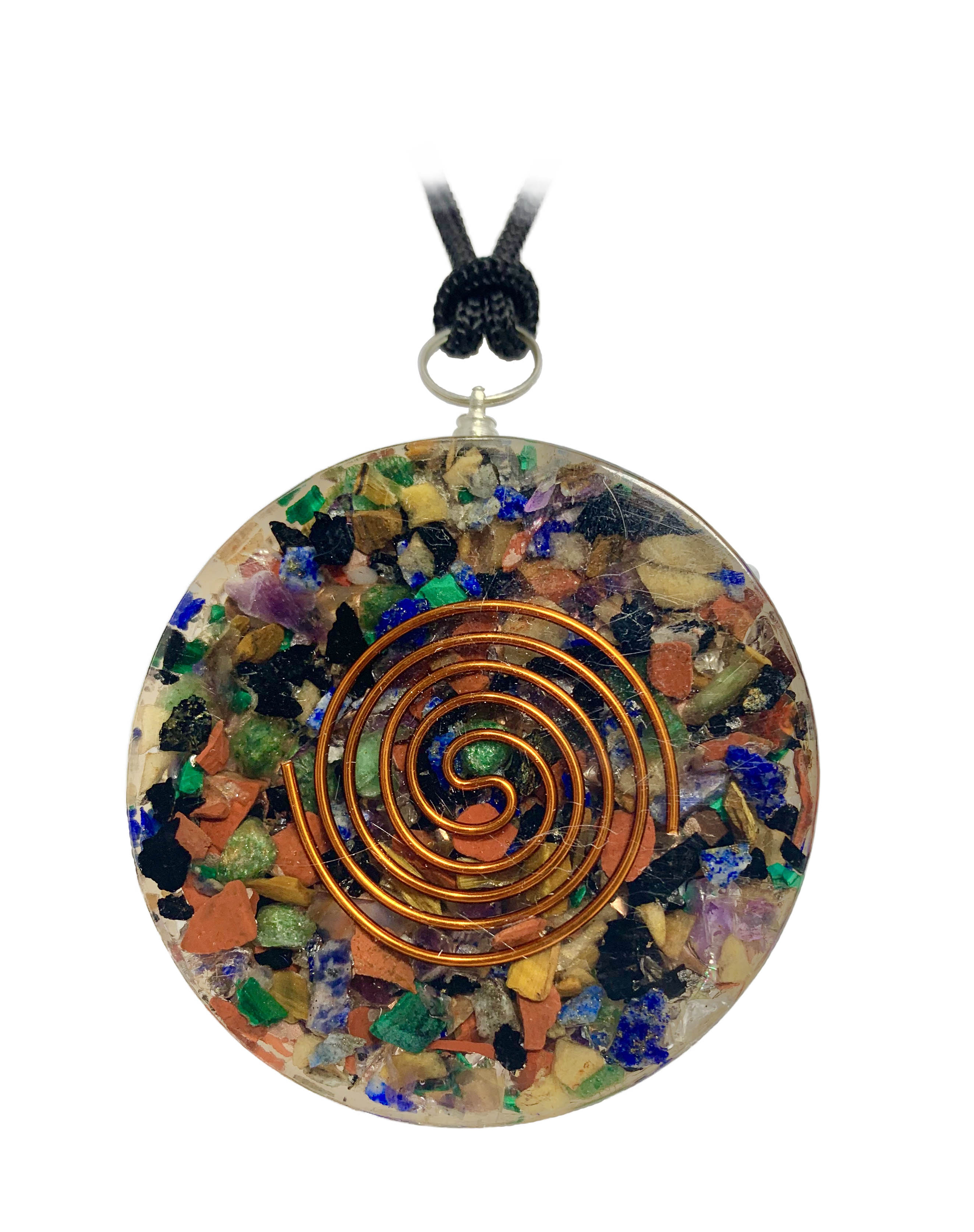 Copper Plate Flower of Life Pendant