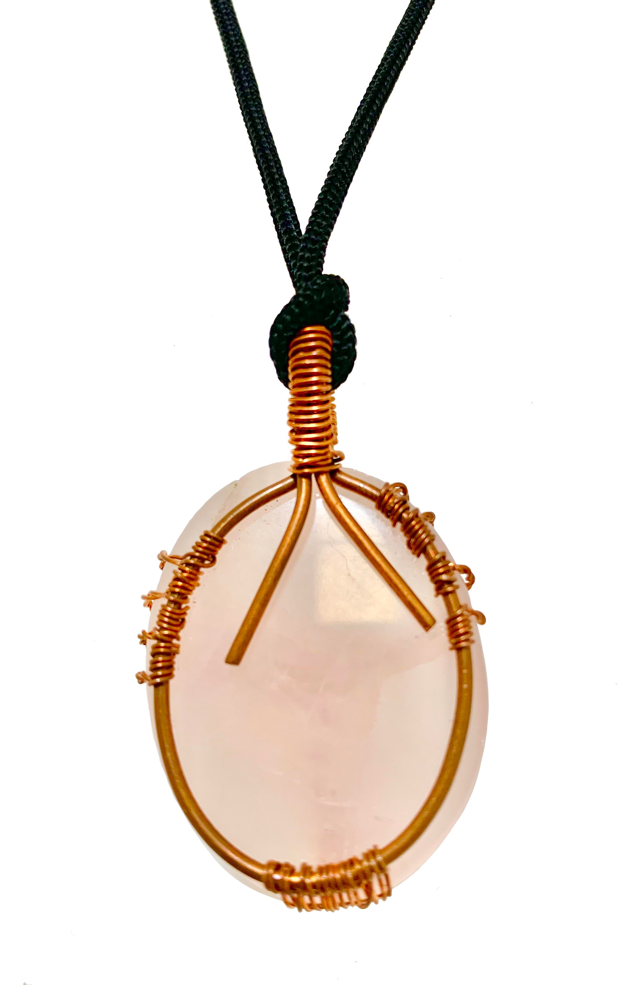 Wisdom Tree Rose Quartz Crystal Pendant