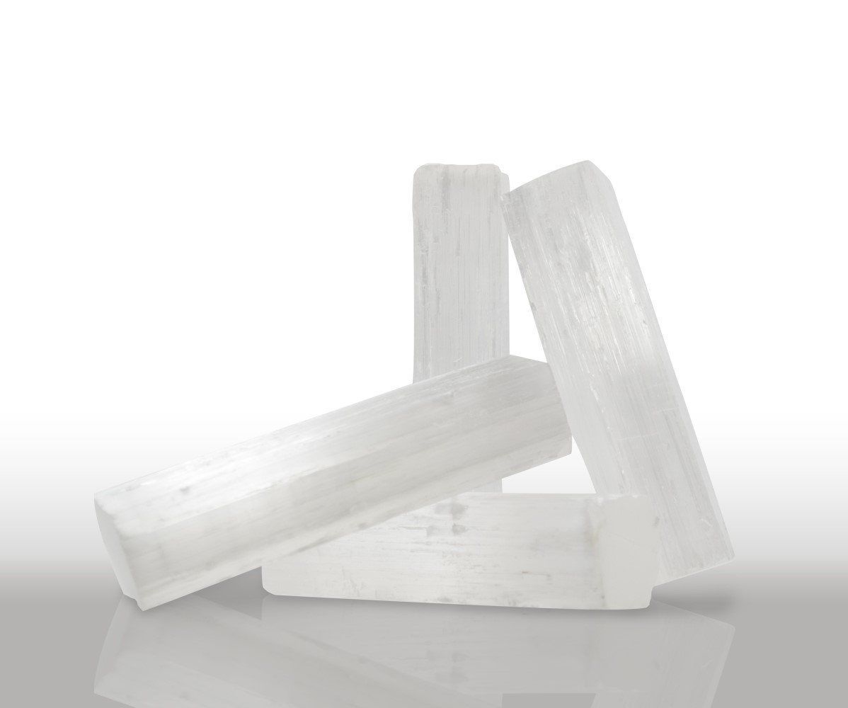 Selenite Crystal Beam Wand Pieces Rough Stick Natural Raw Healing Mineral