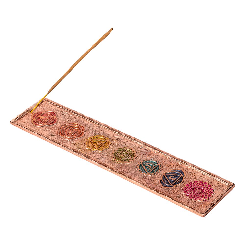 Aluminium Incense Burner Chakra Copper Finish