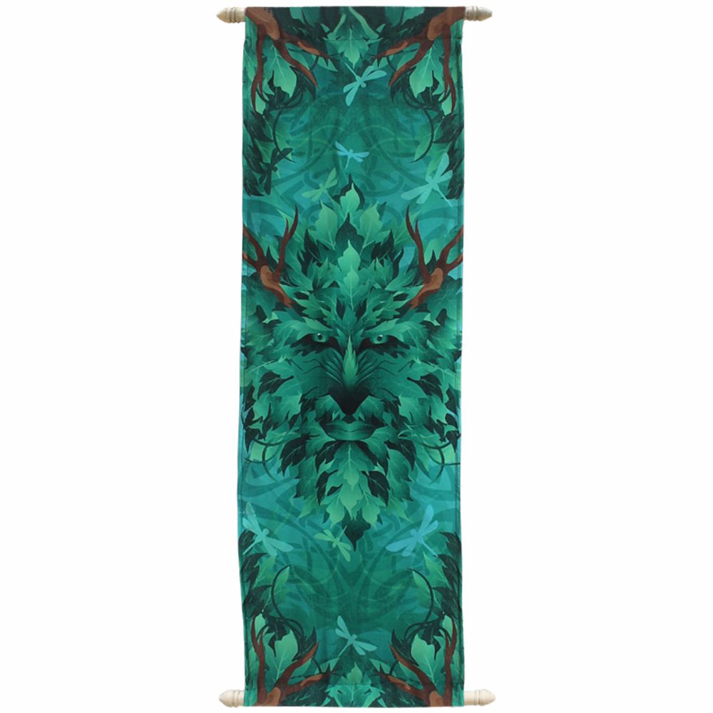 Spirit of the Forest Wall Hanging Art Banner Print on French Crepe