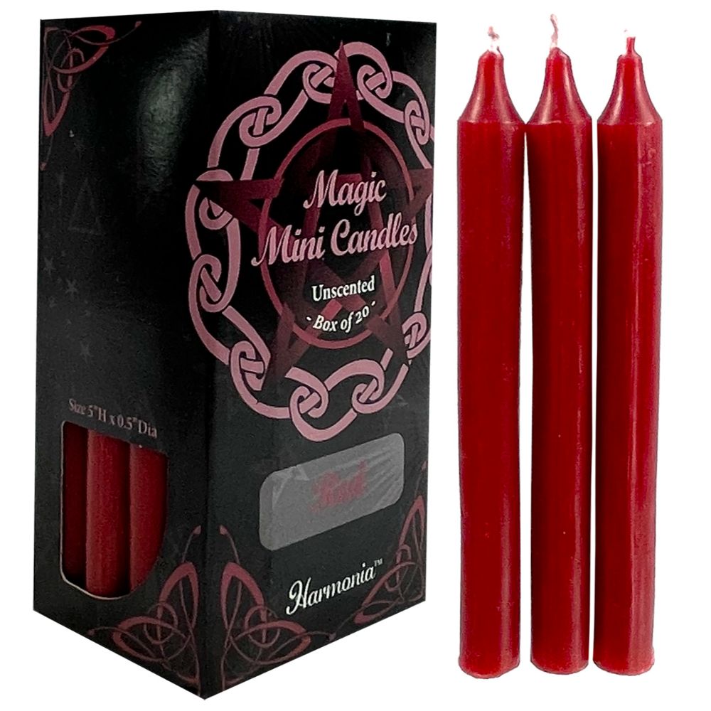 Mini Candle Magic Spell Protection Wicca Candles Rituals - Red