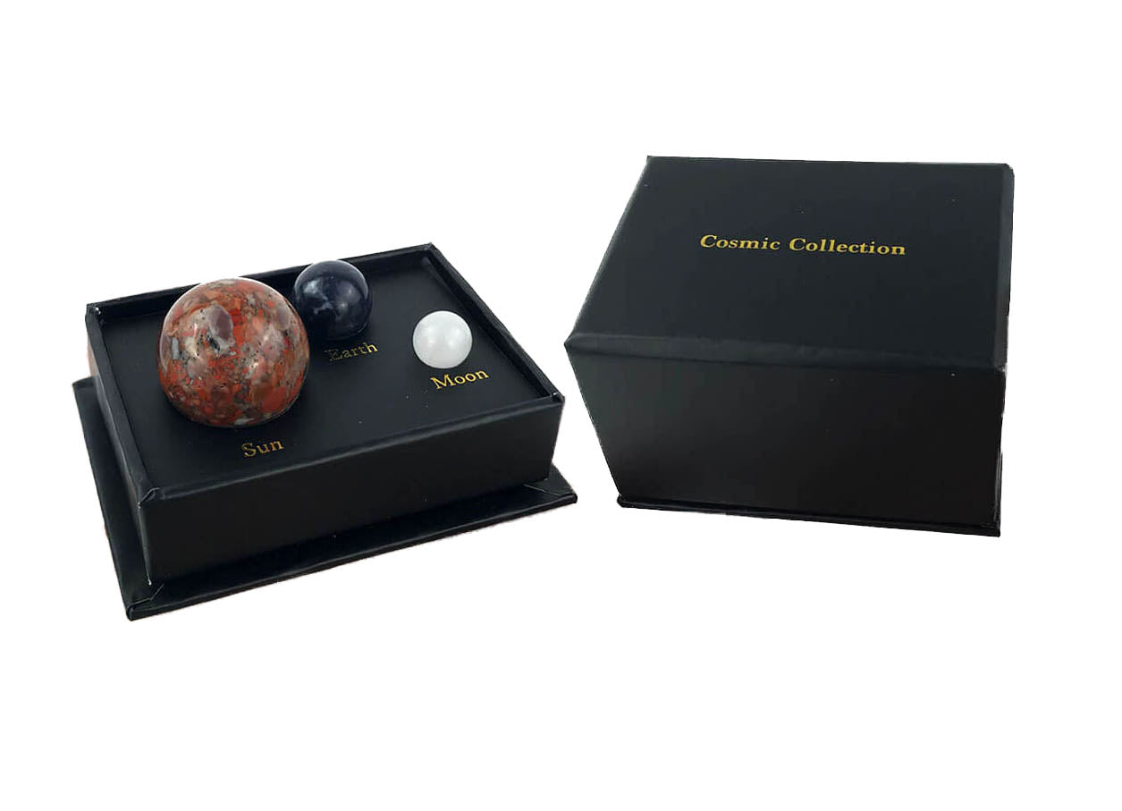 Cosmic Collection -  Sun, Earth and Moon Tumbled Gemstones