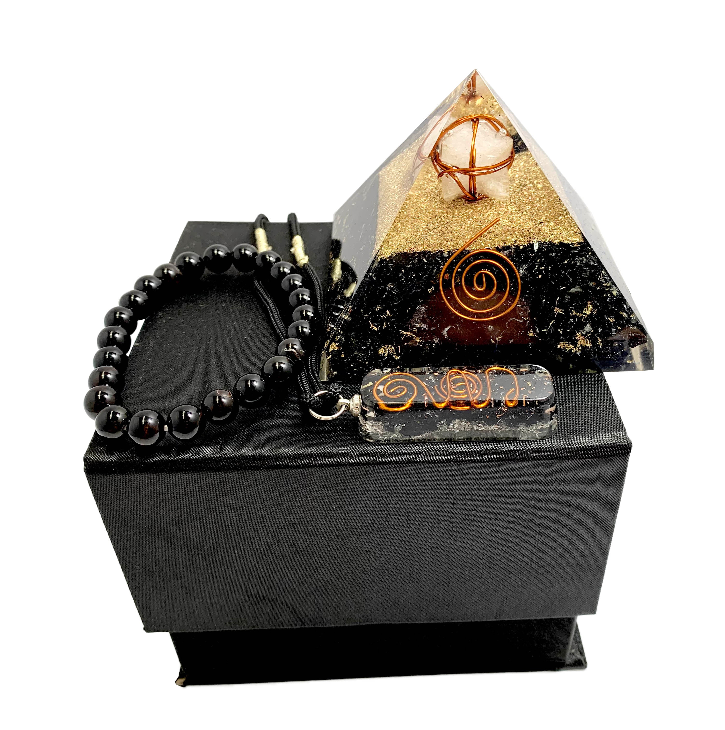 Black Tourmaline Orgonite Gift Set