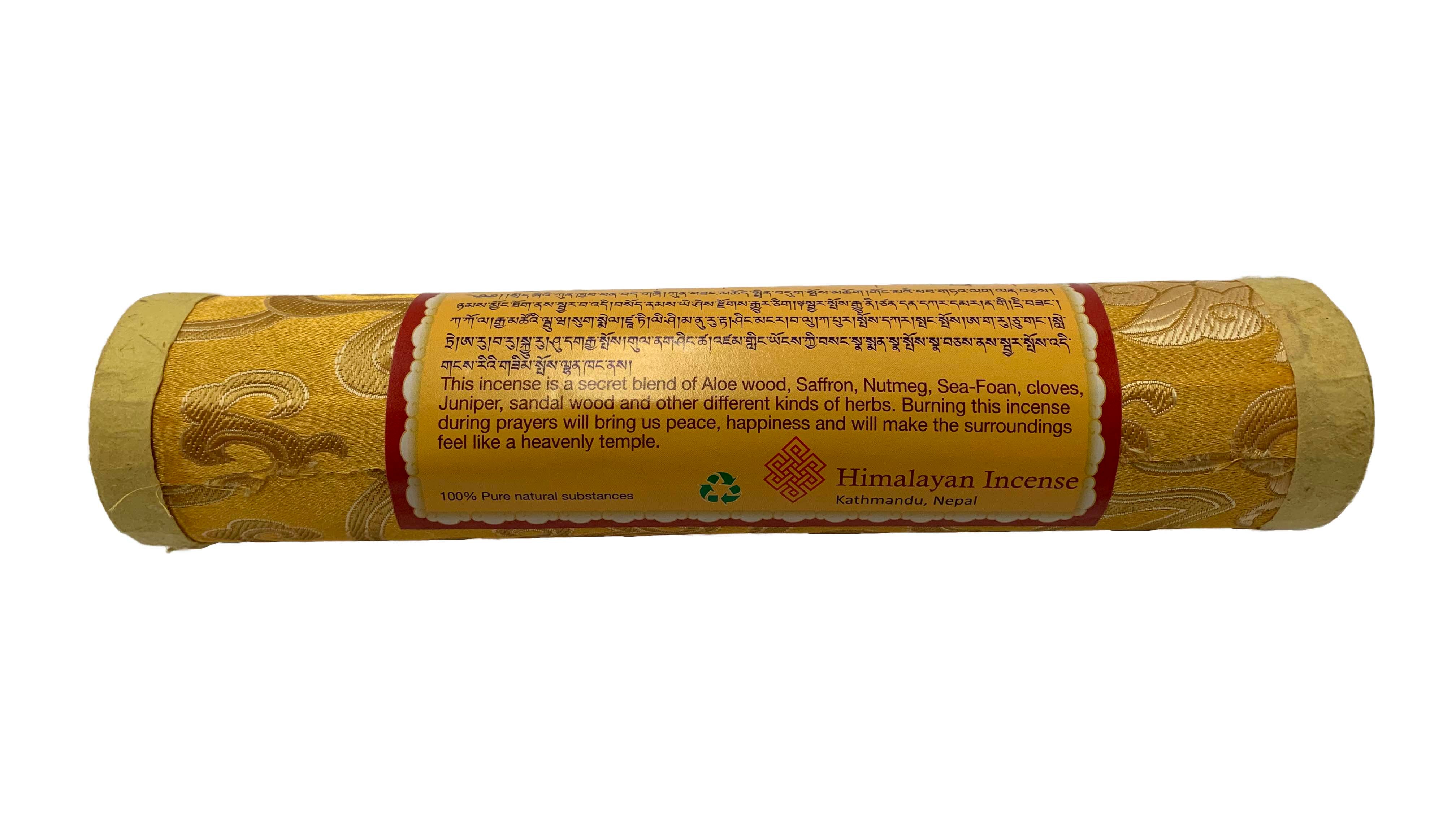 Himalayan Herbal Incense - Druk Sticks Yellow - 2 Pack