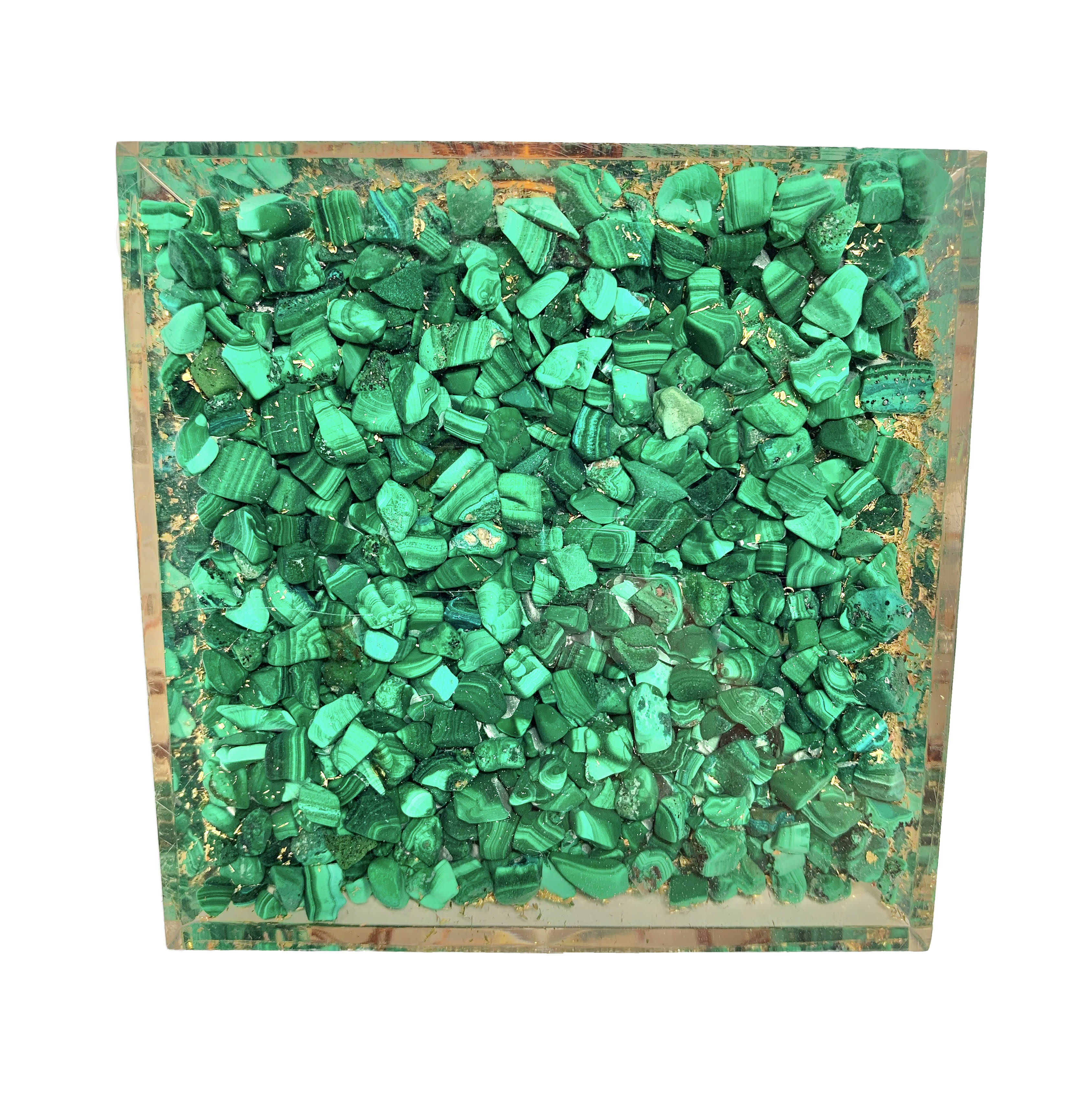 Malachite Merkaba Orgonite Pyramid