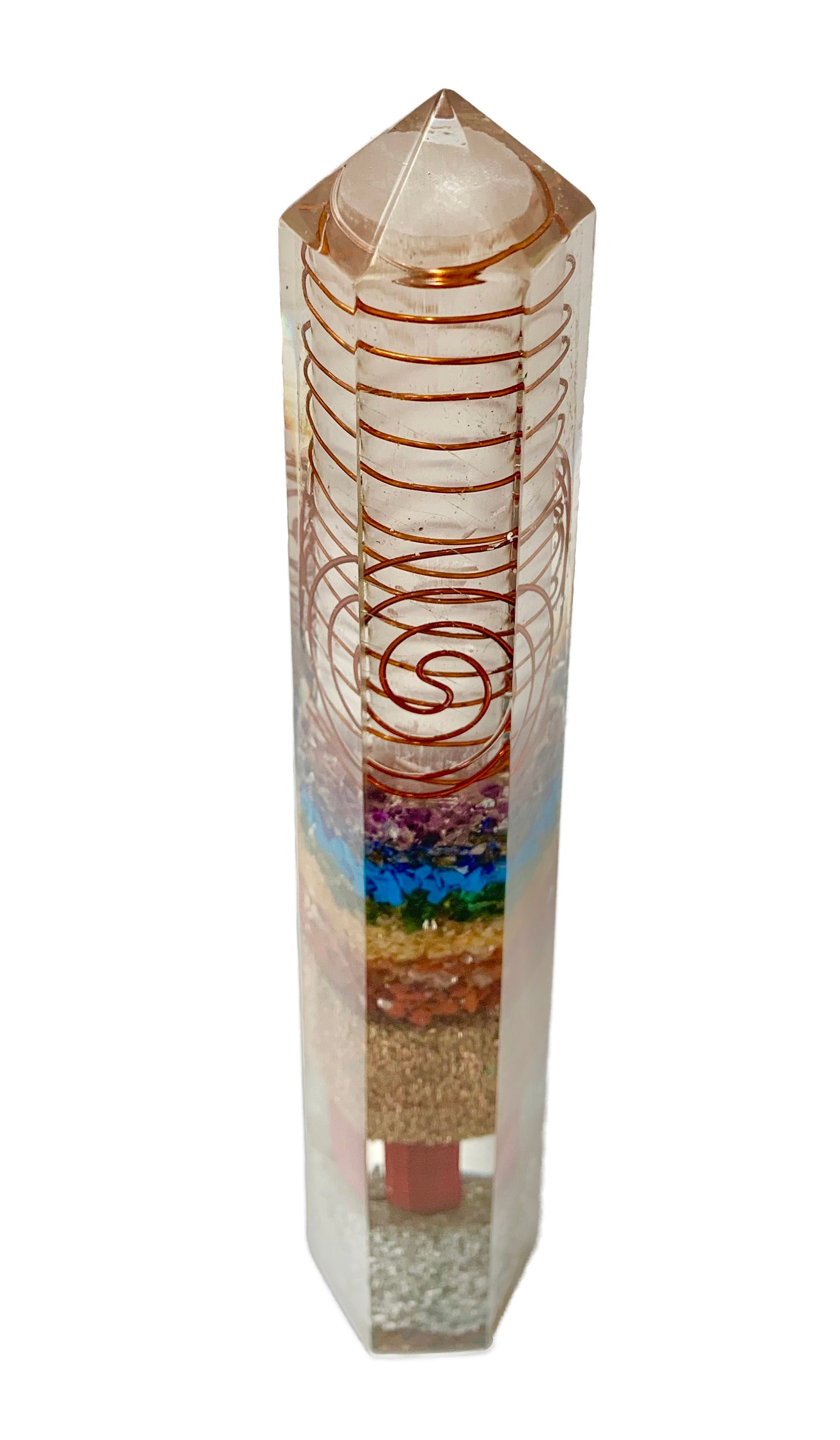 7 Chakras Orgonite Obelisk Generator