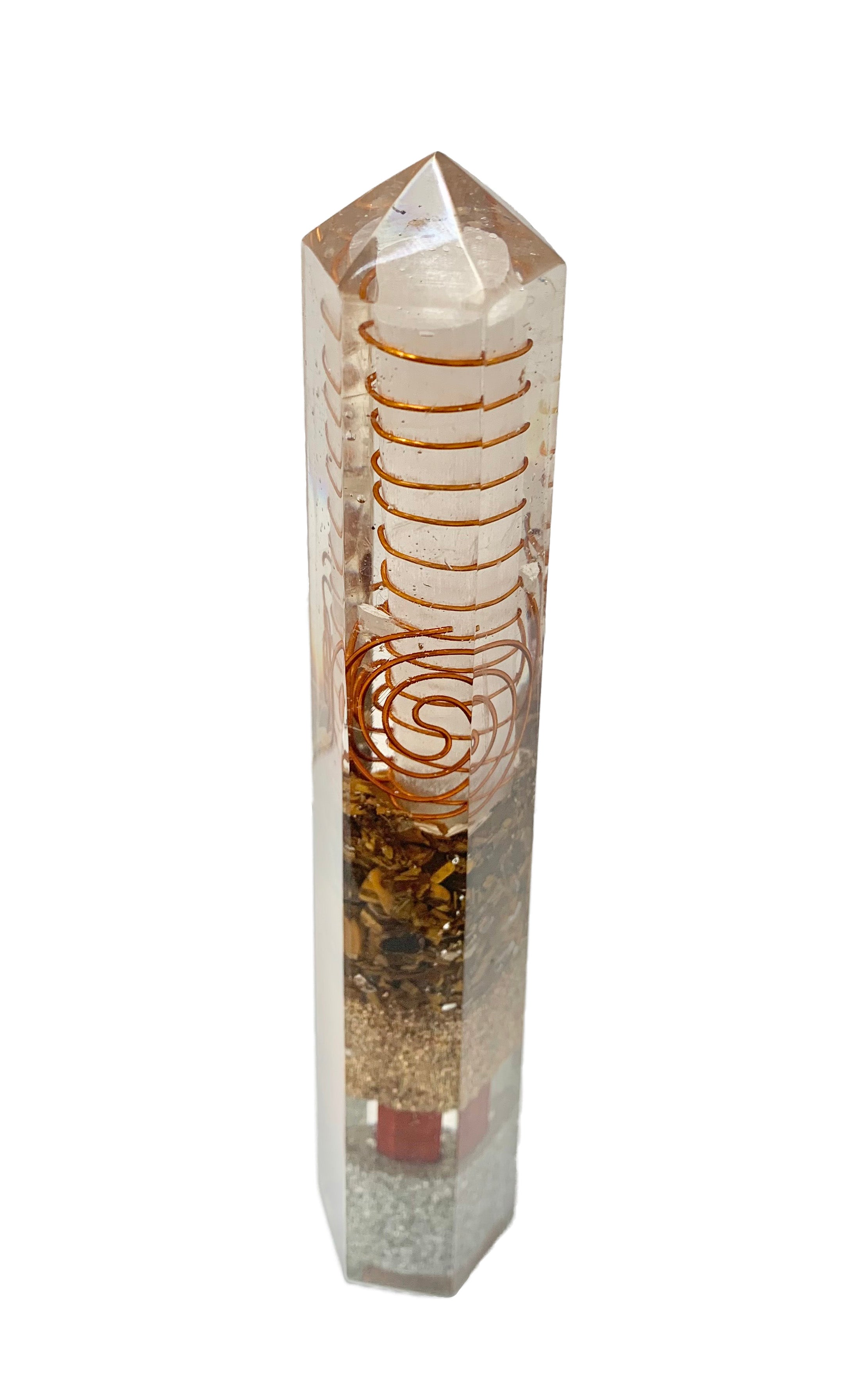 Tiger’s Eye Orgonite Obelisk Generator