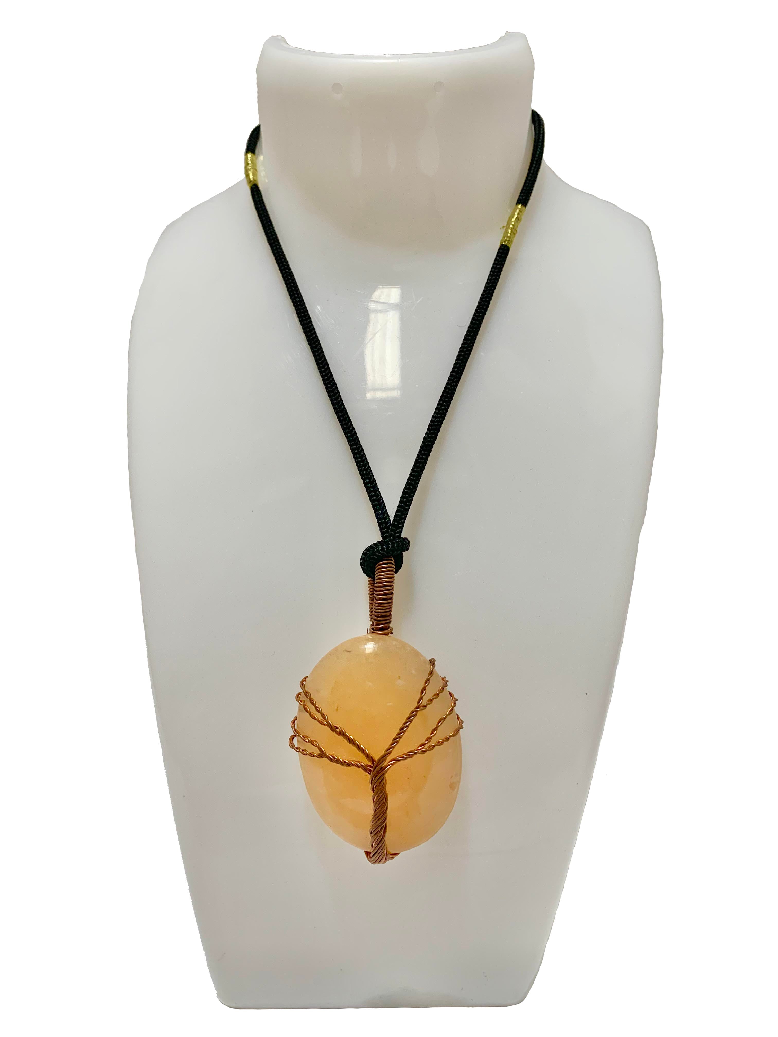 Wisdom Tree Yellow Aventurine Crystal Pendant