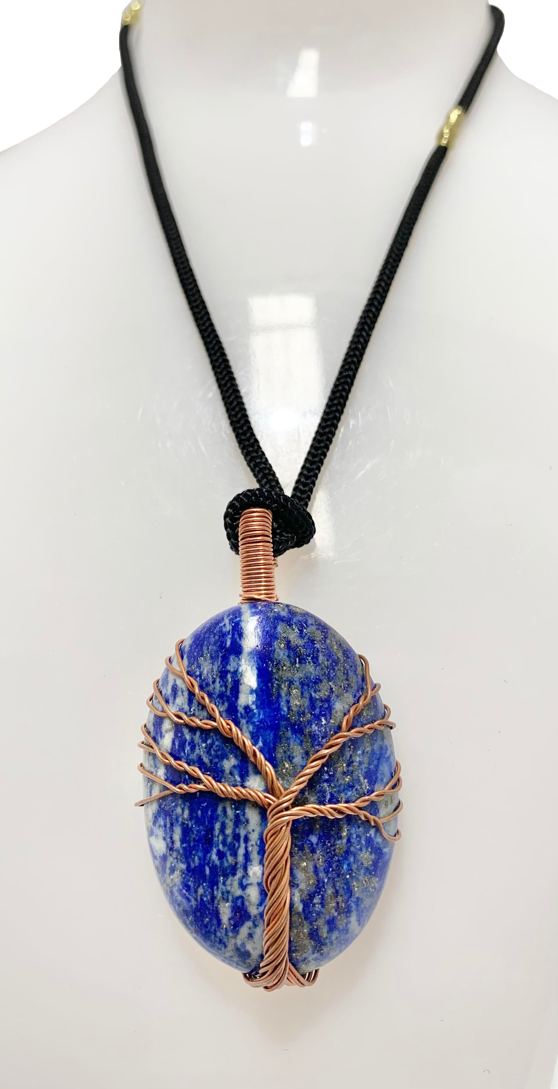 Wisdom Tree Lapis Lazuli Crystal Pendant