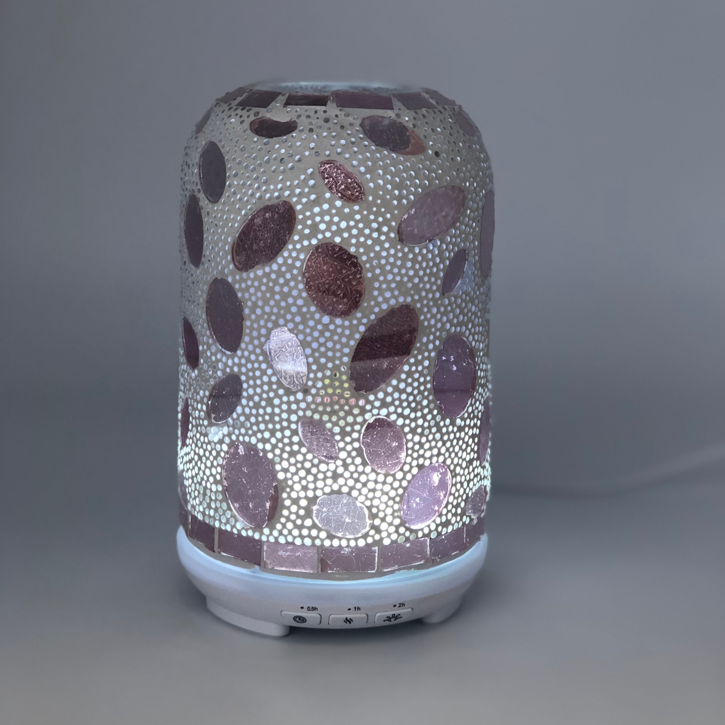 Rose Gold Pebble Glass Mosaic Diffuser Small