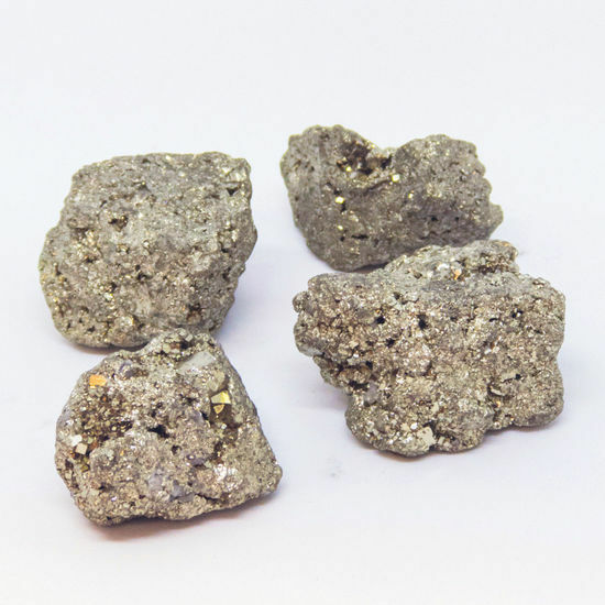 Natural Fool's Gold Stones Pyrite 4 pieces