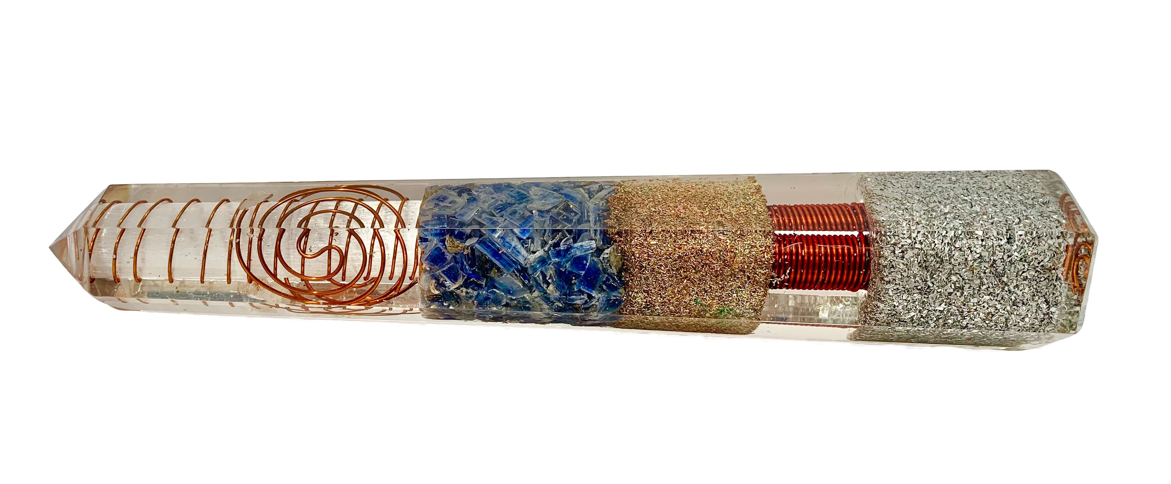 Kyanite Orgonite Obelisk Generator