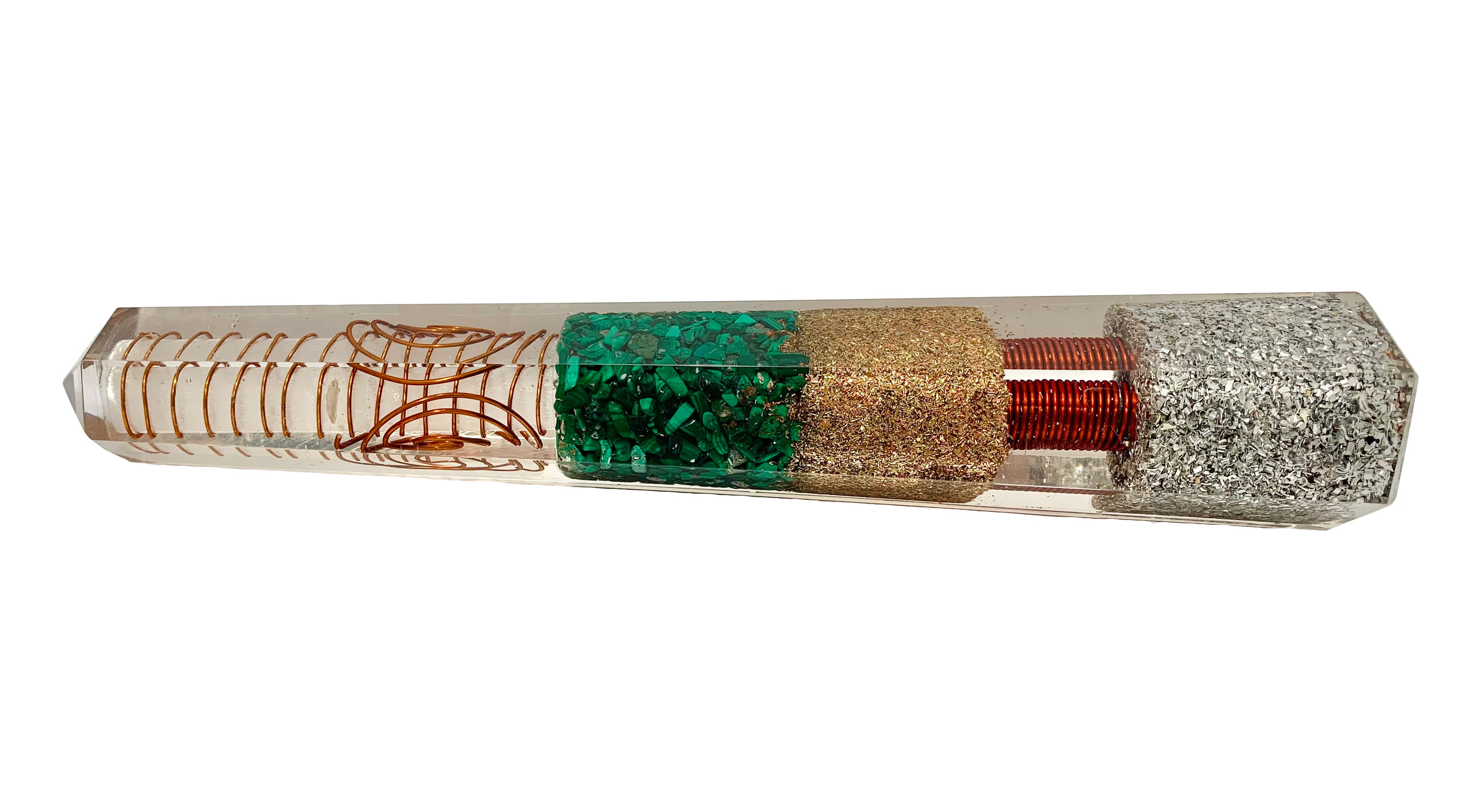 Malachite Orgonite Obelisk Generator