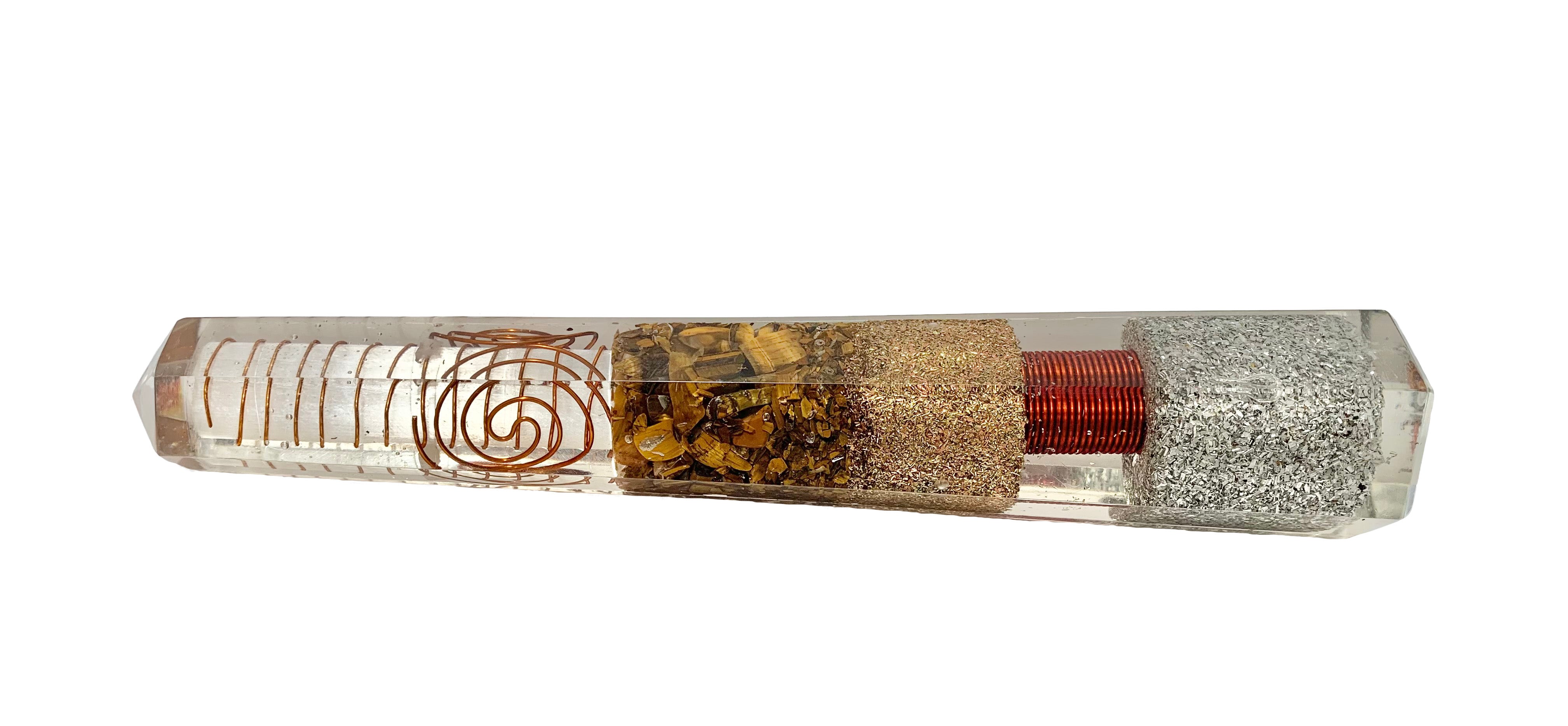 Tiger’s Eye Orgonite Obelisk Generator