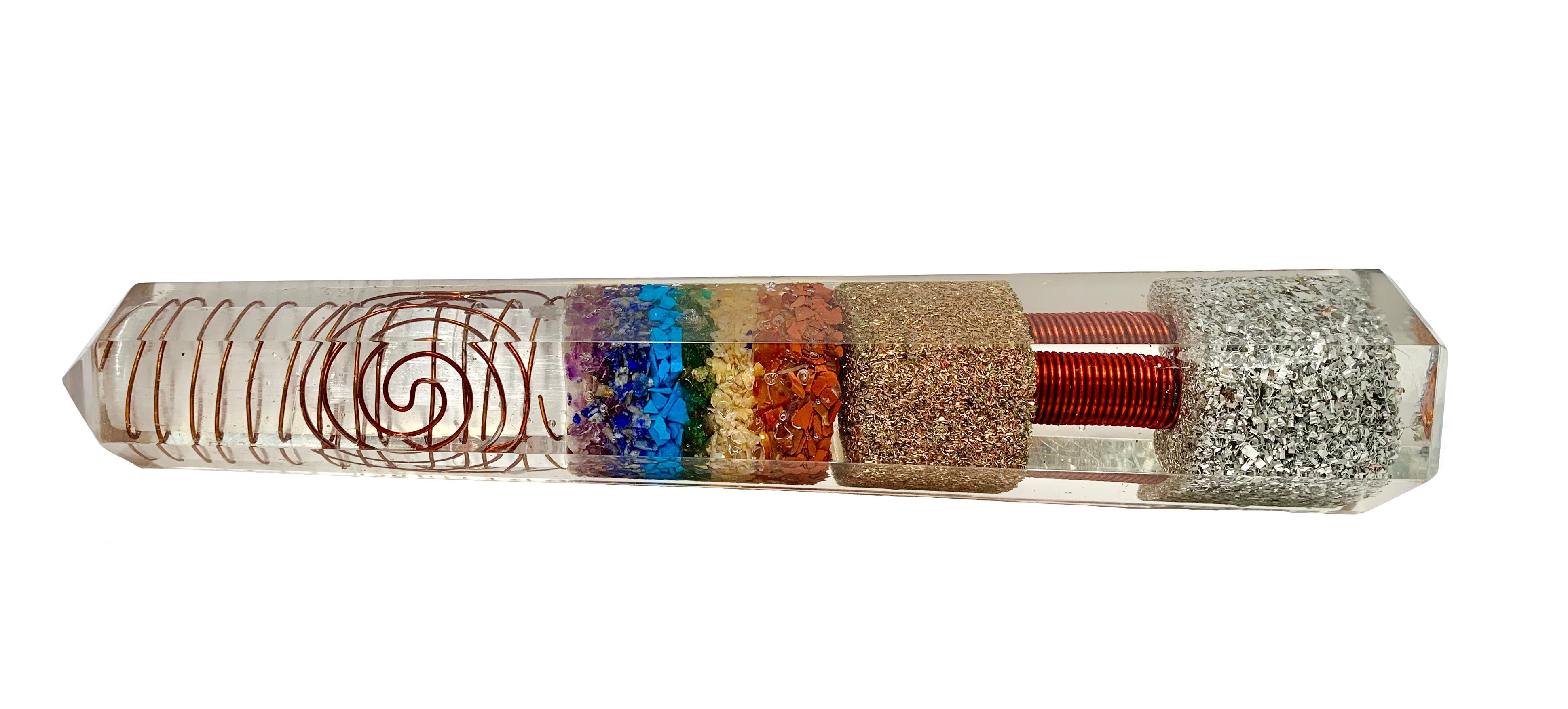 7 Chakras Orgonite Obelisk Generator