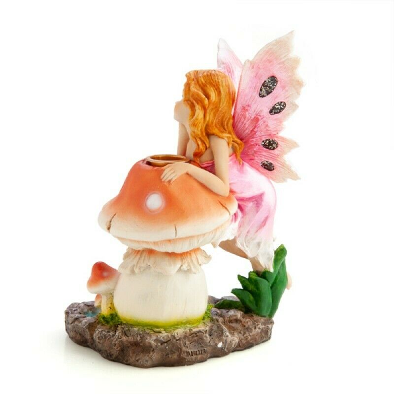Fairy Mushroom House  Blackflow Smoke Incense Burner Cones Holder
