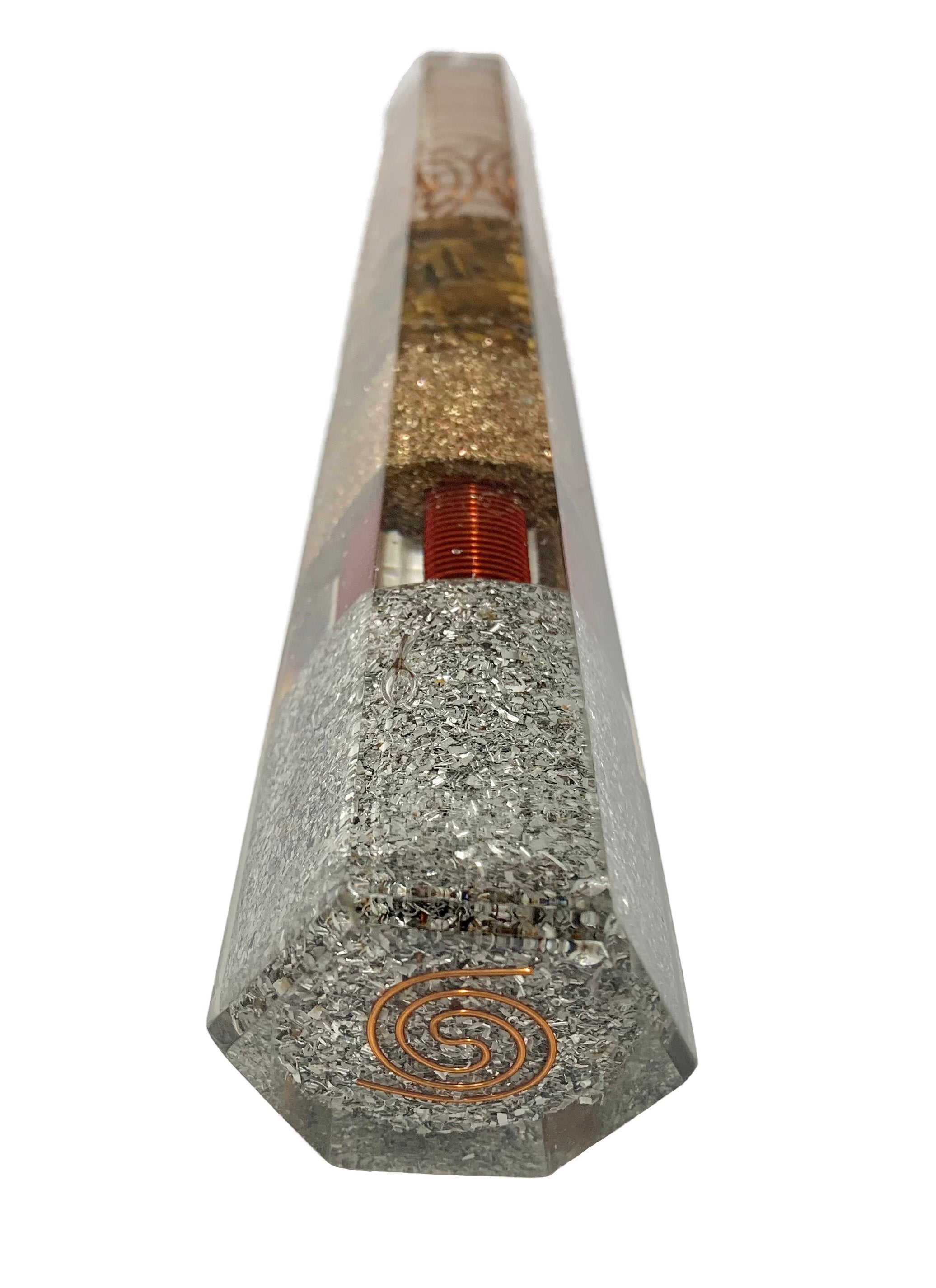 Tiger’s Eye Orgonite Obelisk Generator