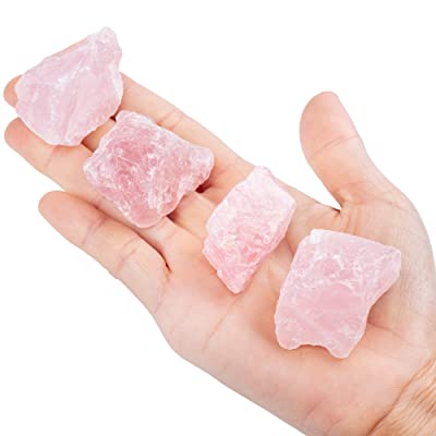 Rose Quartz Rough Crystals 6 Pieces
