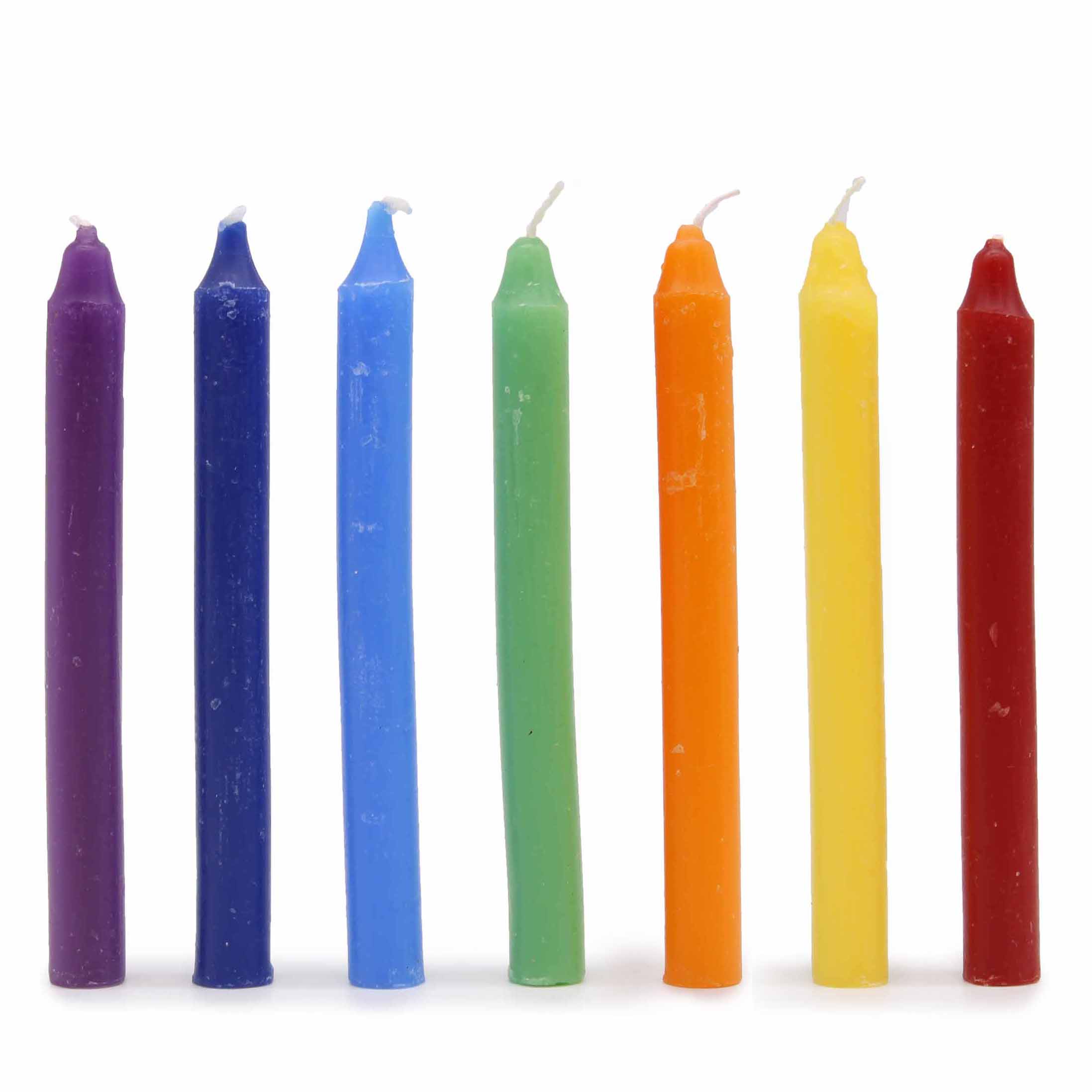 7 Chakras Ritual Candles Green Tree