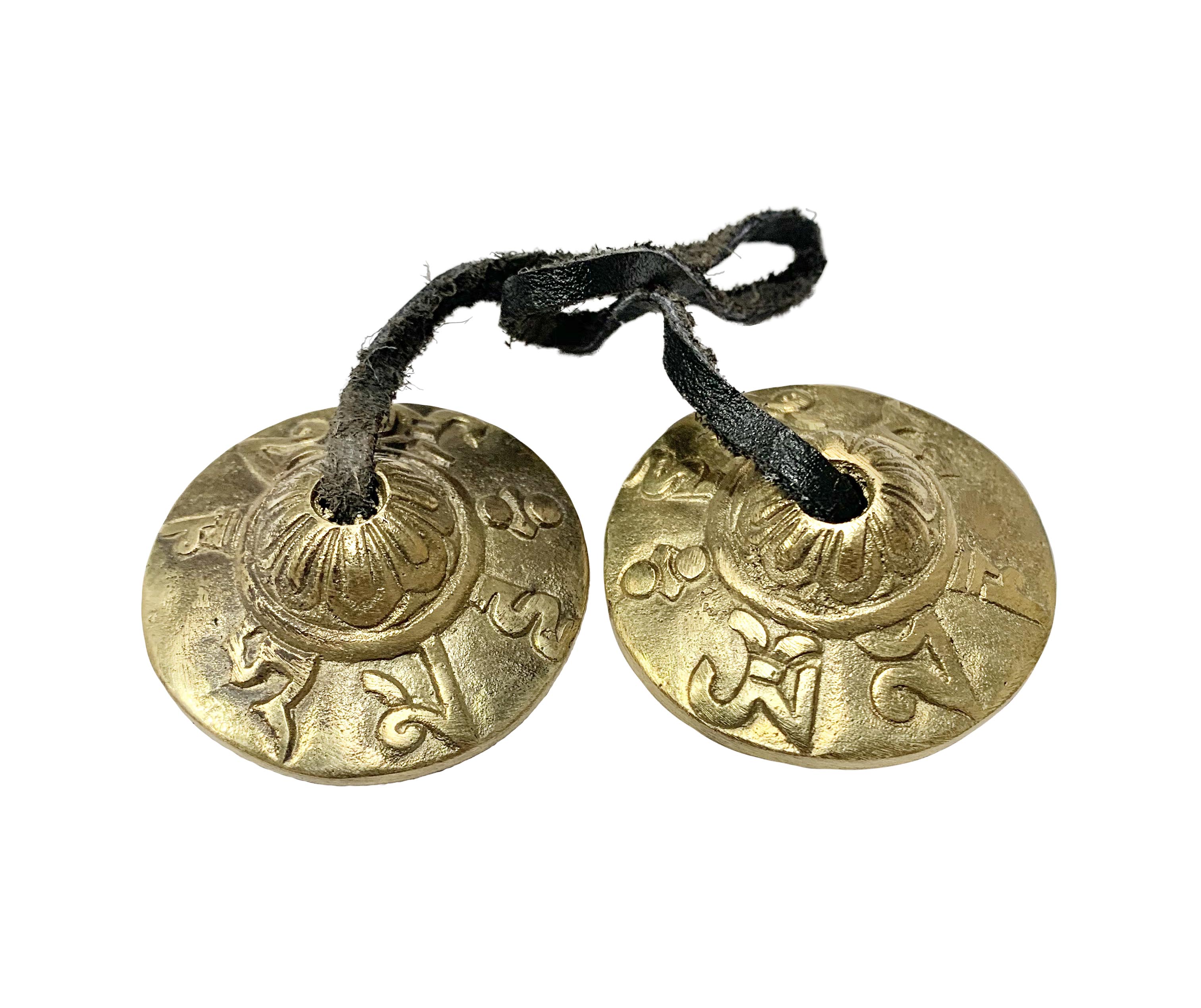 Tibetan Mantra Chanting Brass Tingsha Bell - A