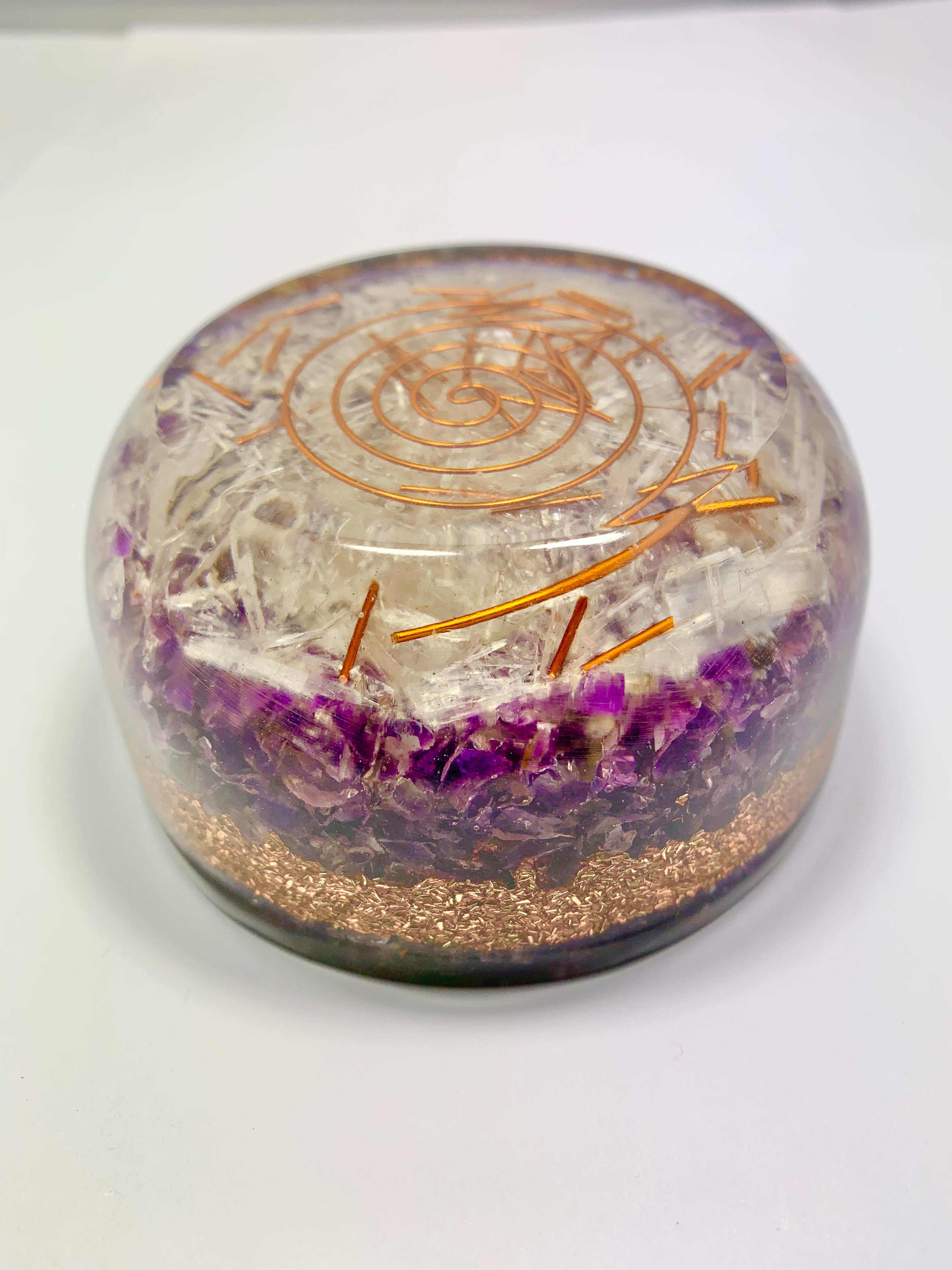 Amethyst Orgonite Tower Buster Dome
