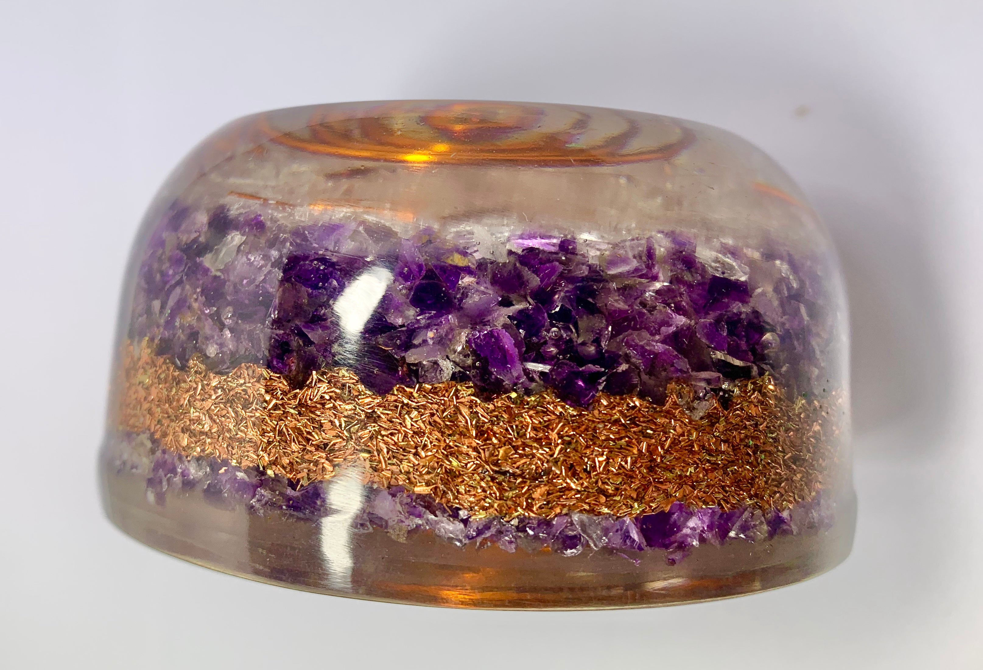 Amethyst Orgonite Tower Buster Dome