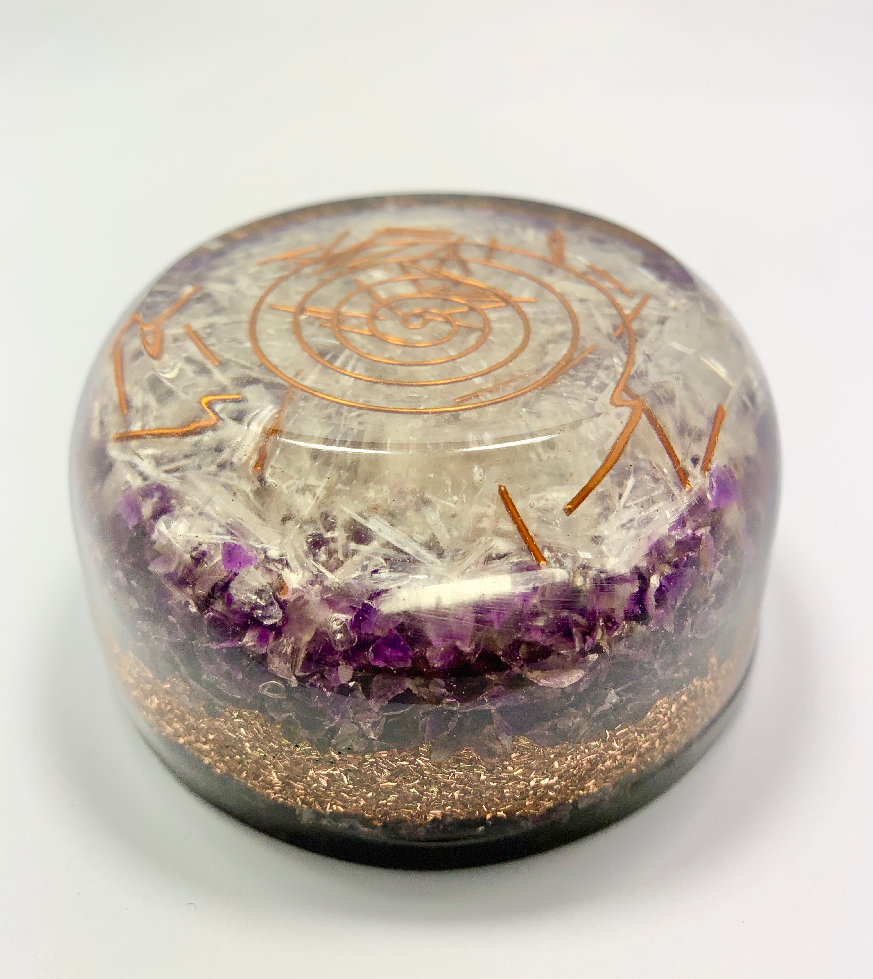Amethyst Orgonite Tower Buster Dome