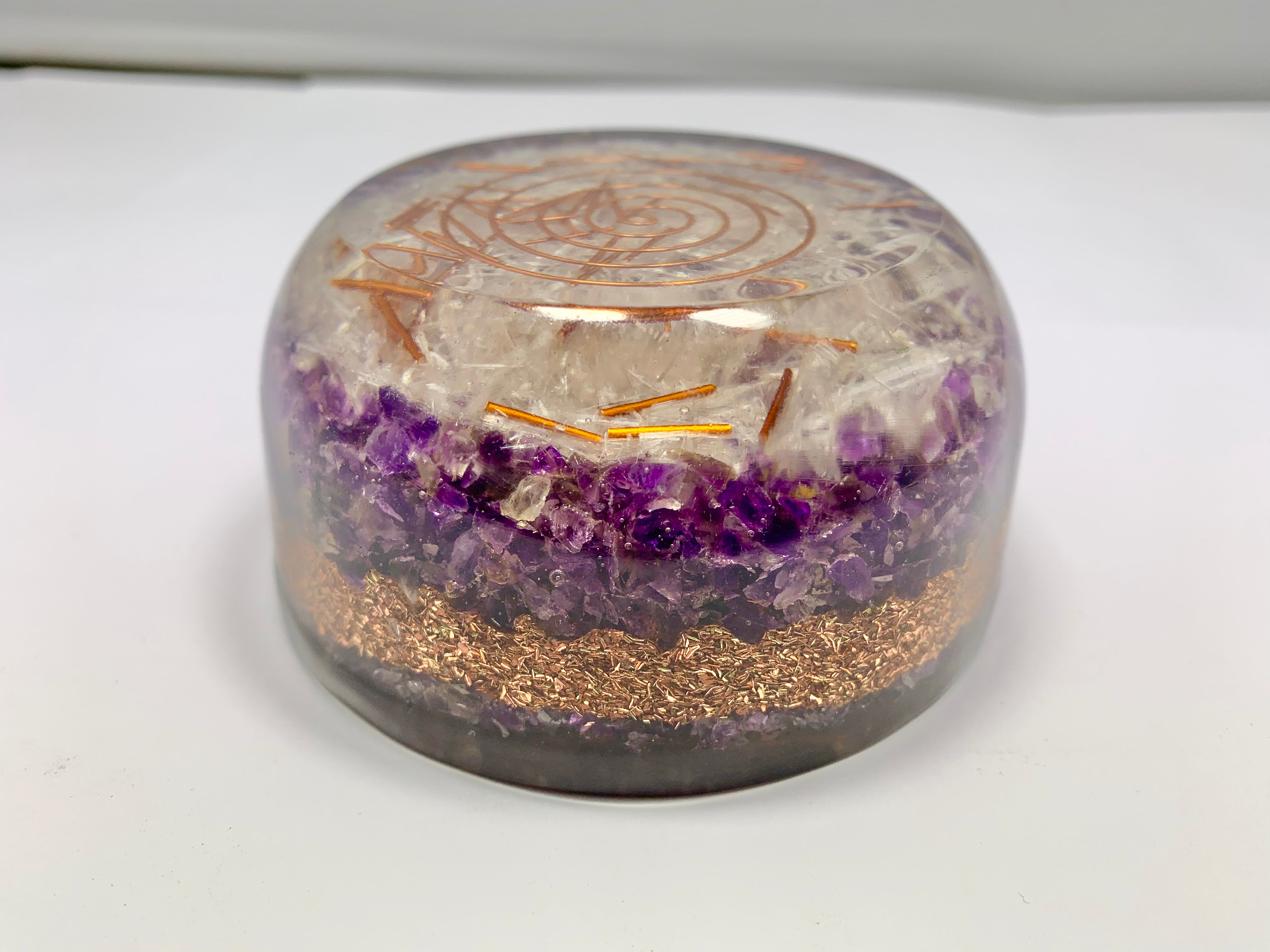 Amethyst Orgonite Tower Buster Dome