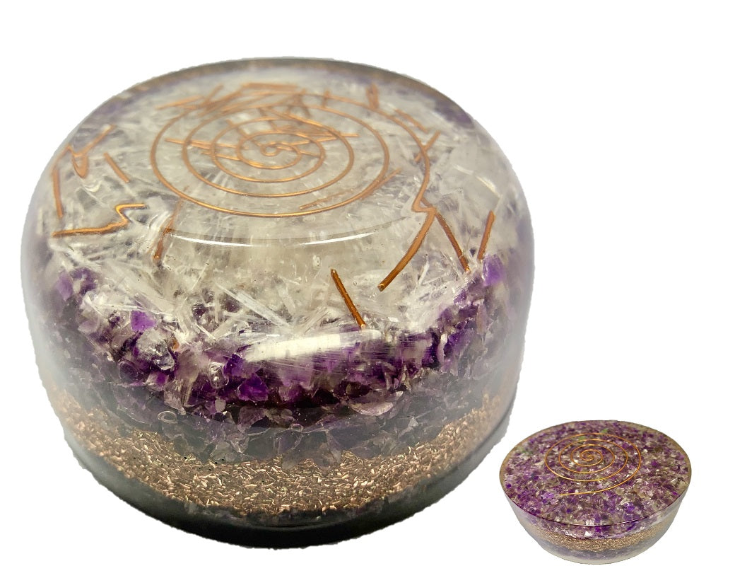 Amethyst Orgonite Tower Buster Dome