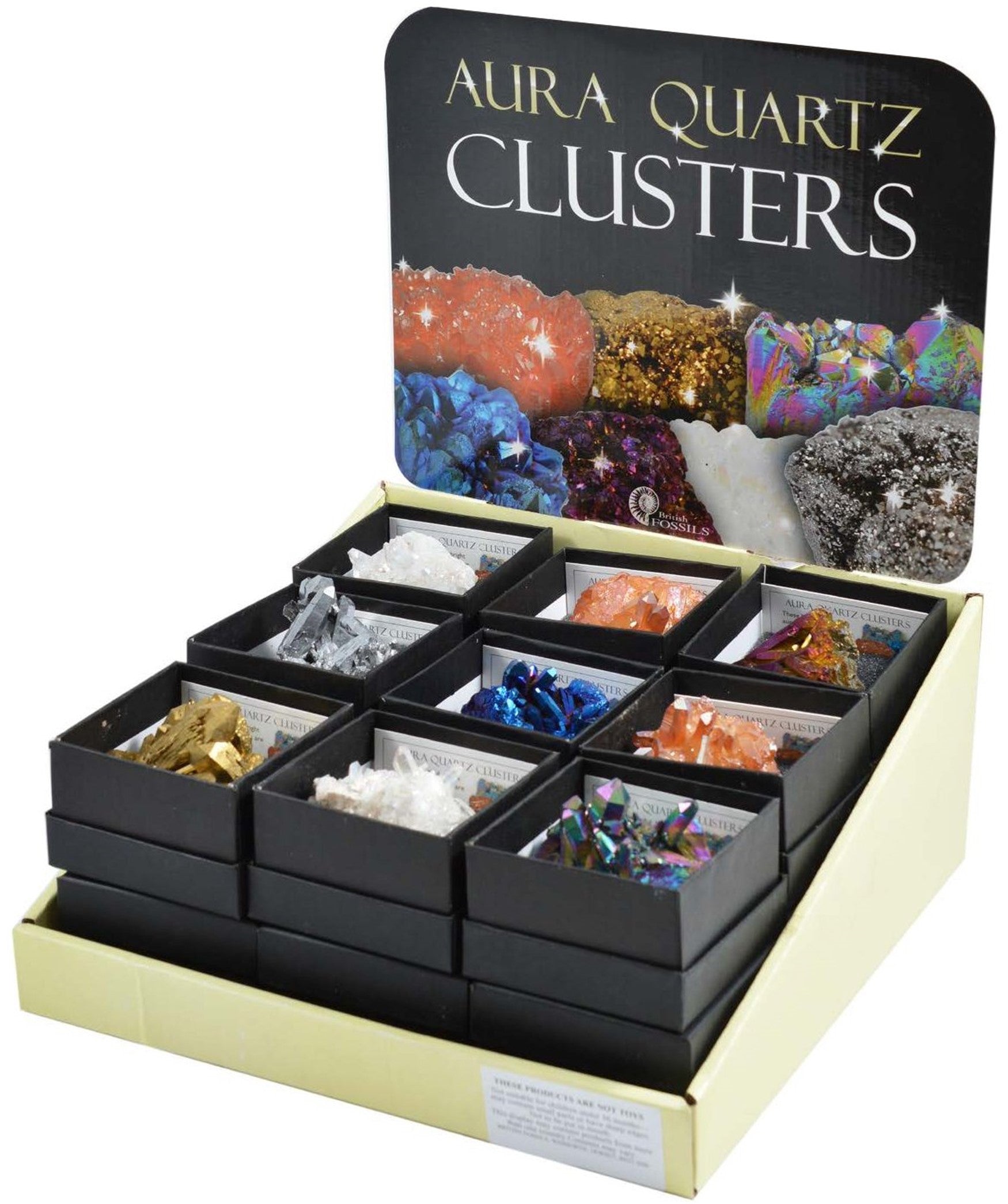 Aura Quartz Cluster Gemstone Assorted
