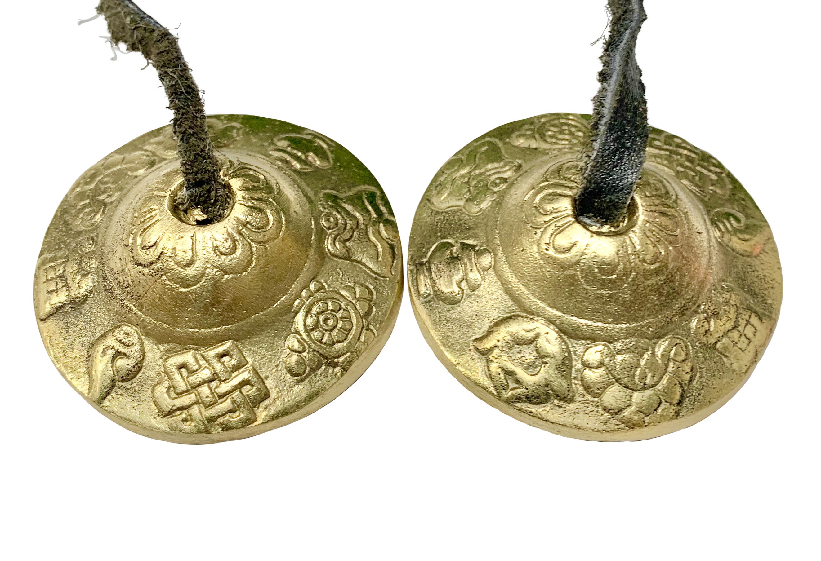 Auspicious Buddhism Symbols Brass Tibetan Tingsha Bell - B