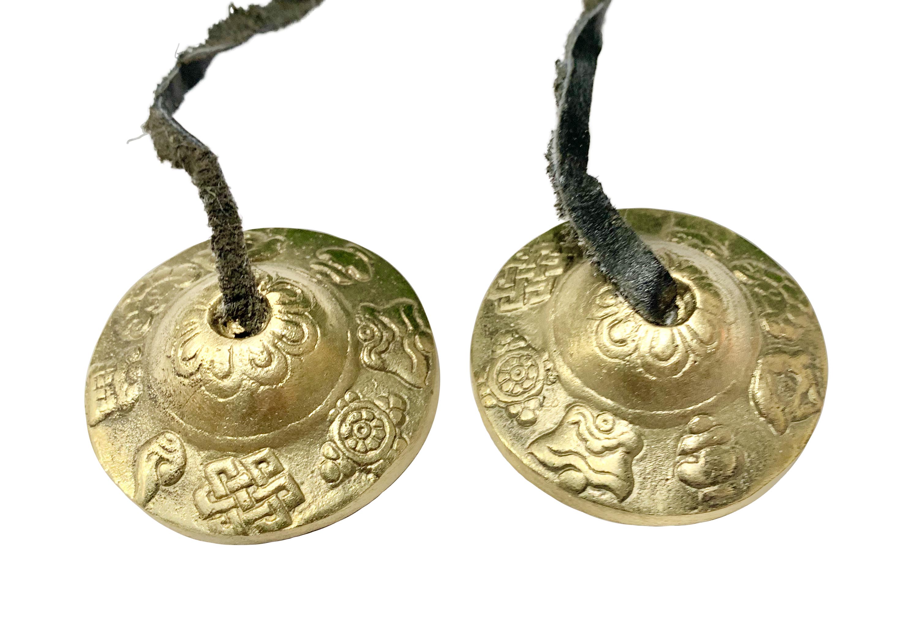 Auspicious Buddhism Symbols Brass Tibetan Tingsha Bell - B