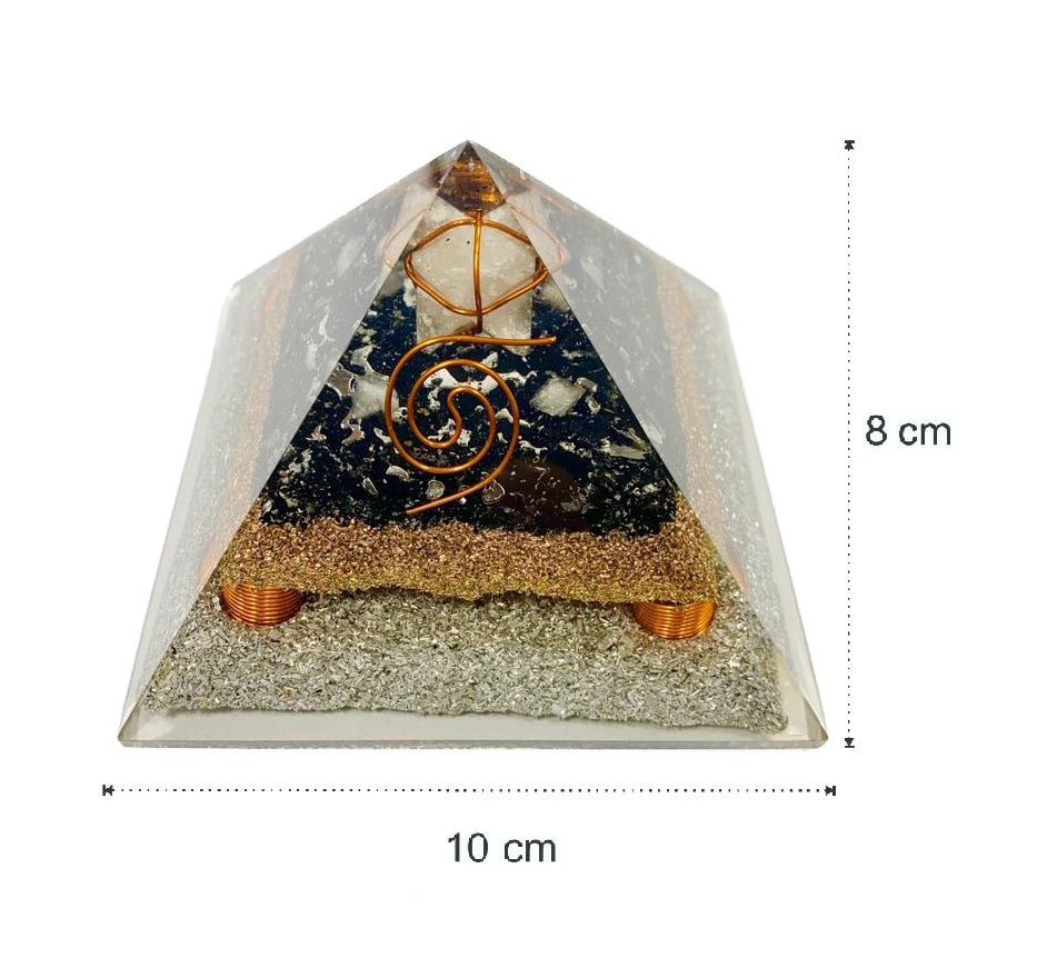 Black Tourmaline Orgonite Merkaba Pyramid