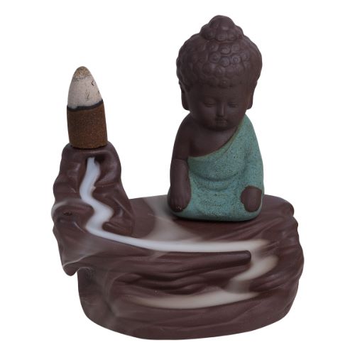 Buddha Meditanting Backflow Cone Burner