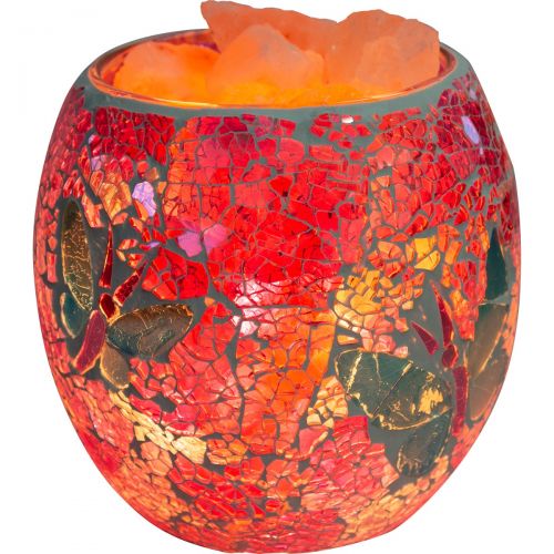 Butterfly Glass Mosaic Vase Bowl Himalayan Salt Lamp Natural